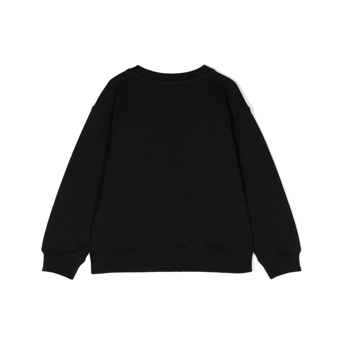 Boys & Girls Black Teddy Bear Cotton Sweatshirt