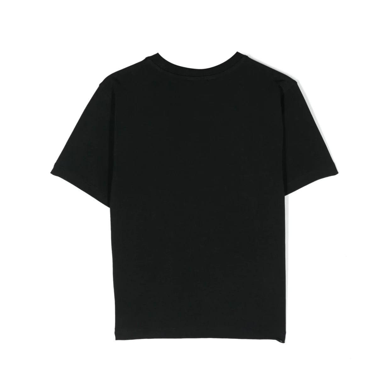 Boys & Girls Black Logo Cotton T-Shirt