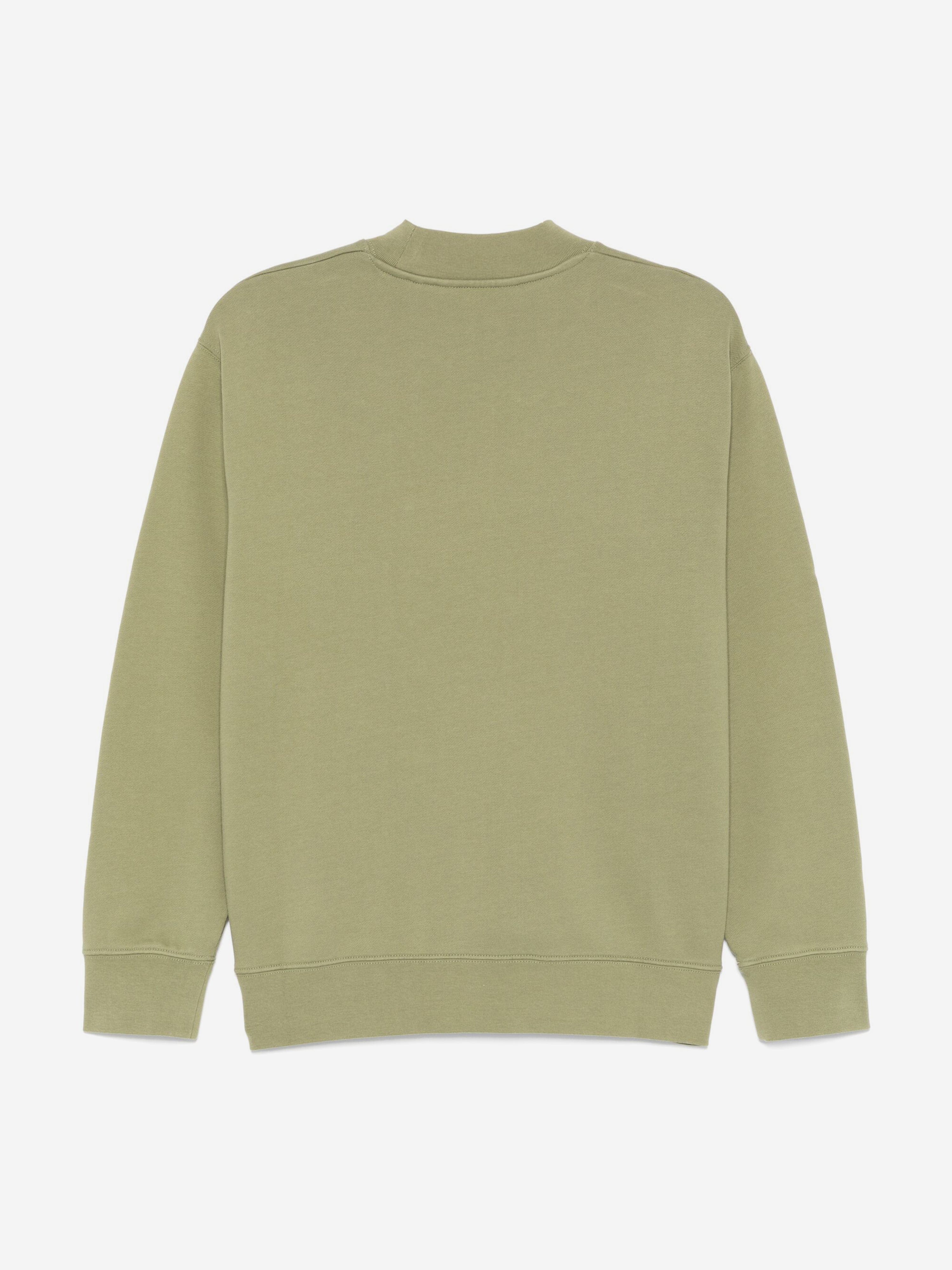 Palm Angels Kids Classic Curved Logo Sweatshirt in Green