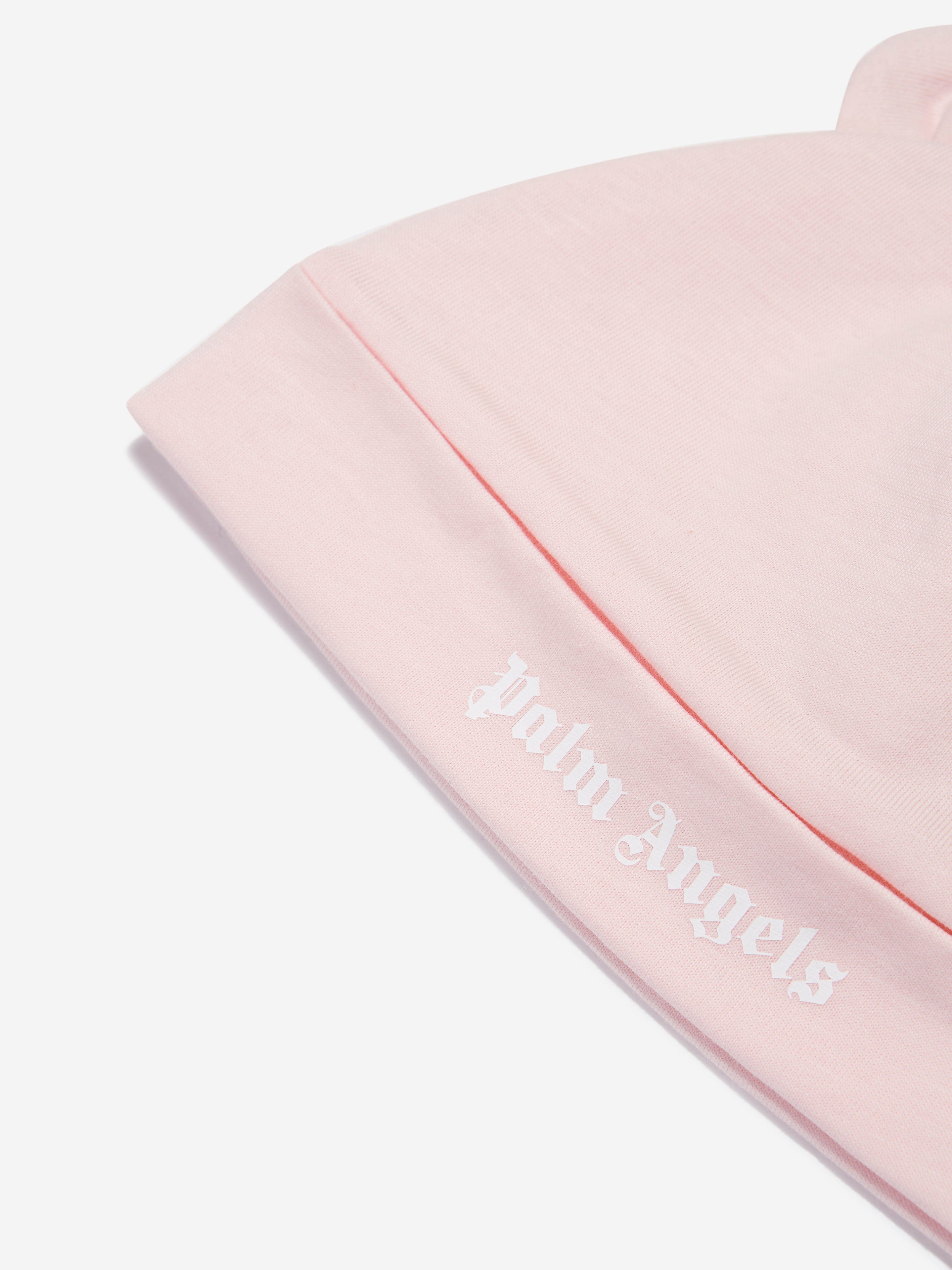 Palm Angels Baby Girls Logo Teddy Bear Beanie in Pink