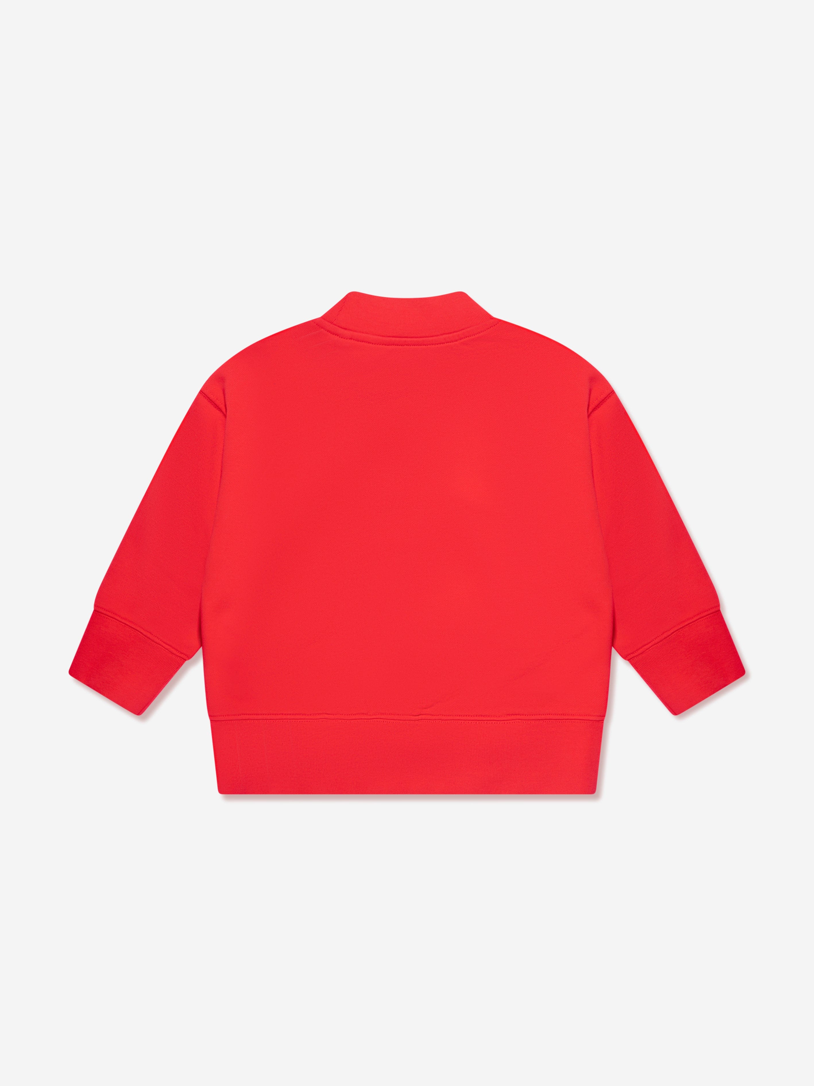 Palm Angels Boys Classic Curved Logo Sweatshirt in Red