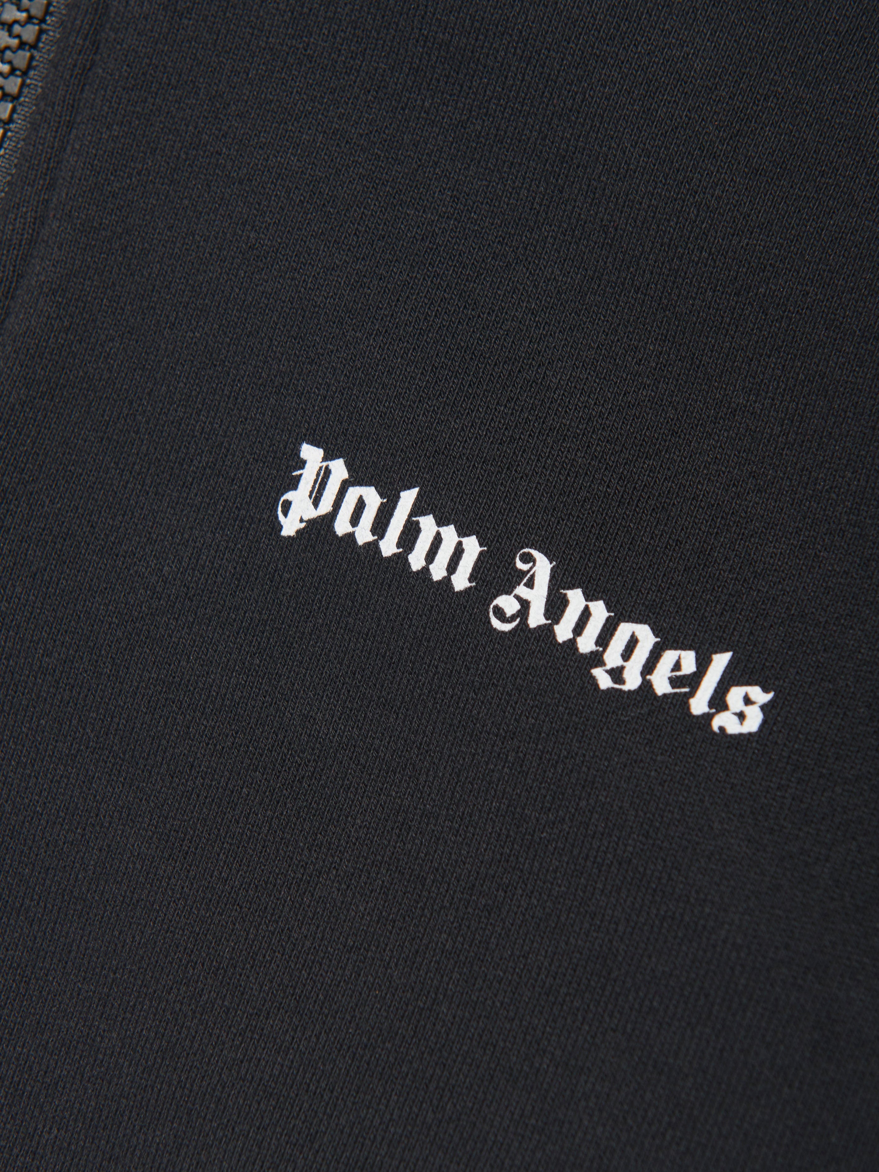Palm Angels Boys Track Half Zip Sweatshirt in Black