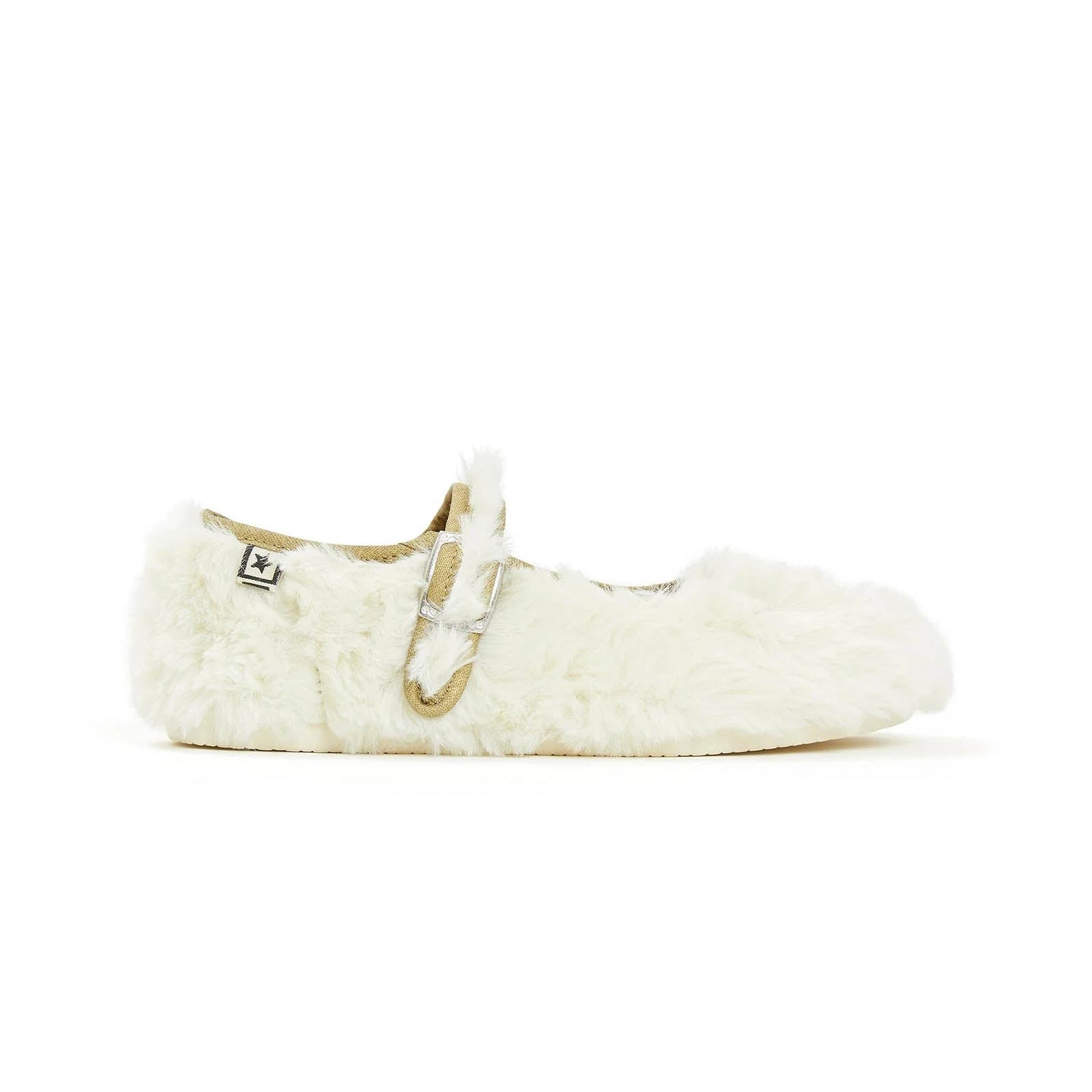 Girls White Flat Shoes
