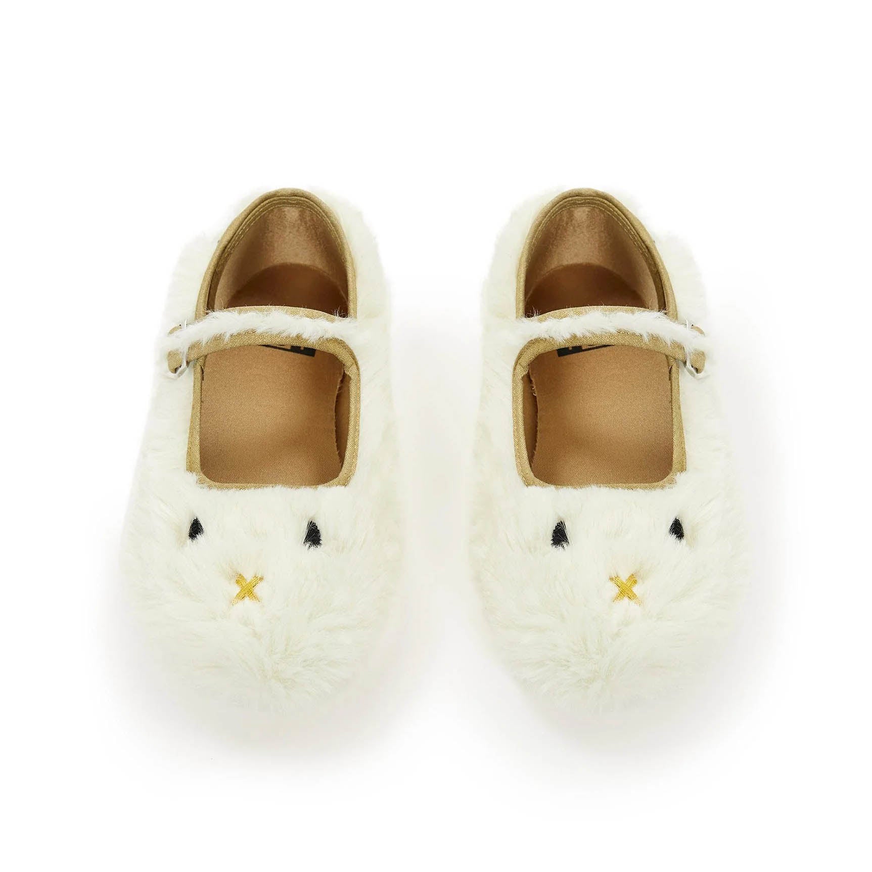 Girls White Flat Shoes