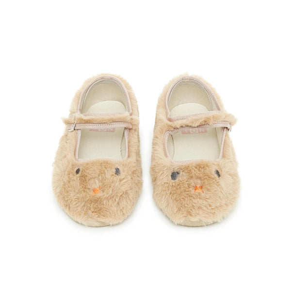 Girls Beige Flat Shoes