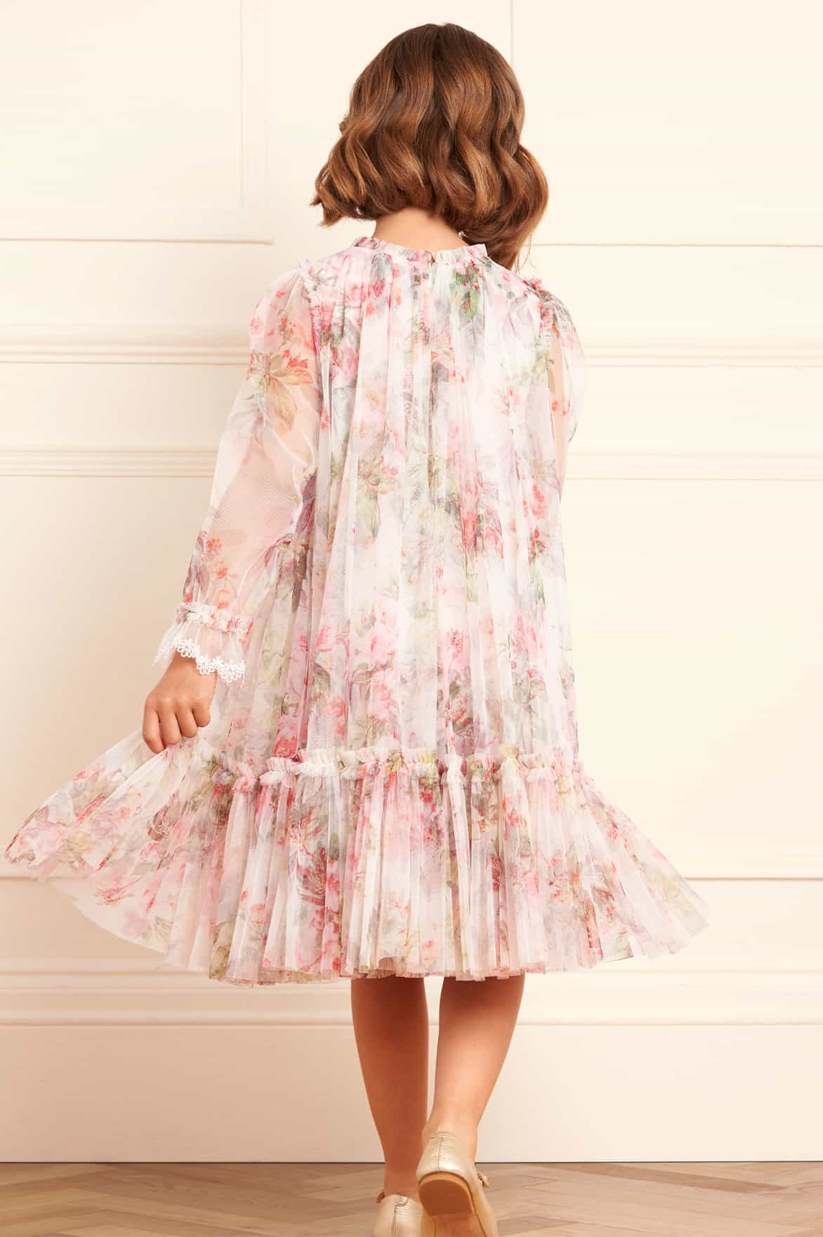 Needle & Thread Girls Paradise Garden Dress in Multicolour