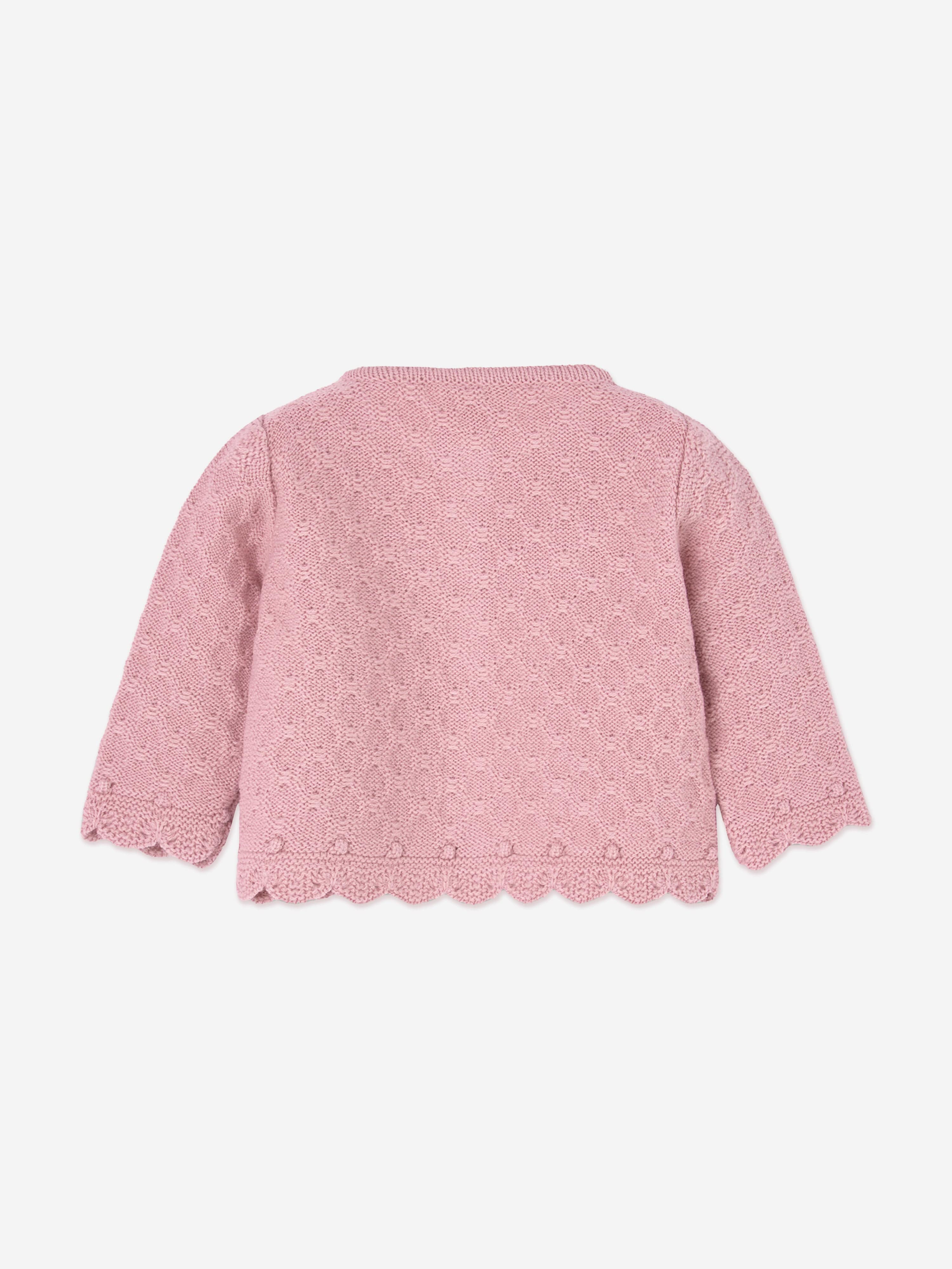 Baby Girls Knitted Cardigan in Pink