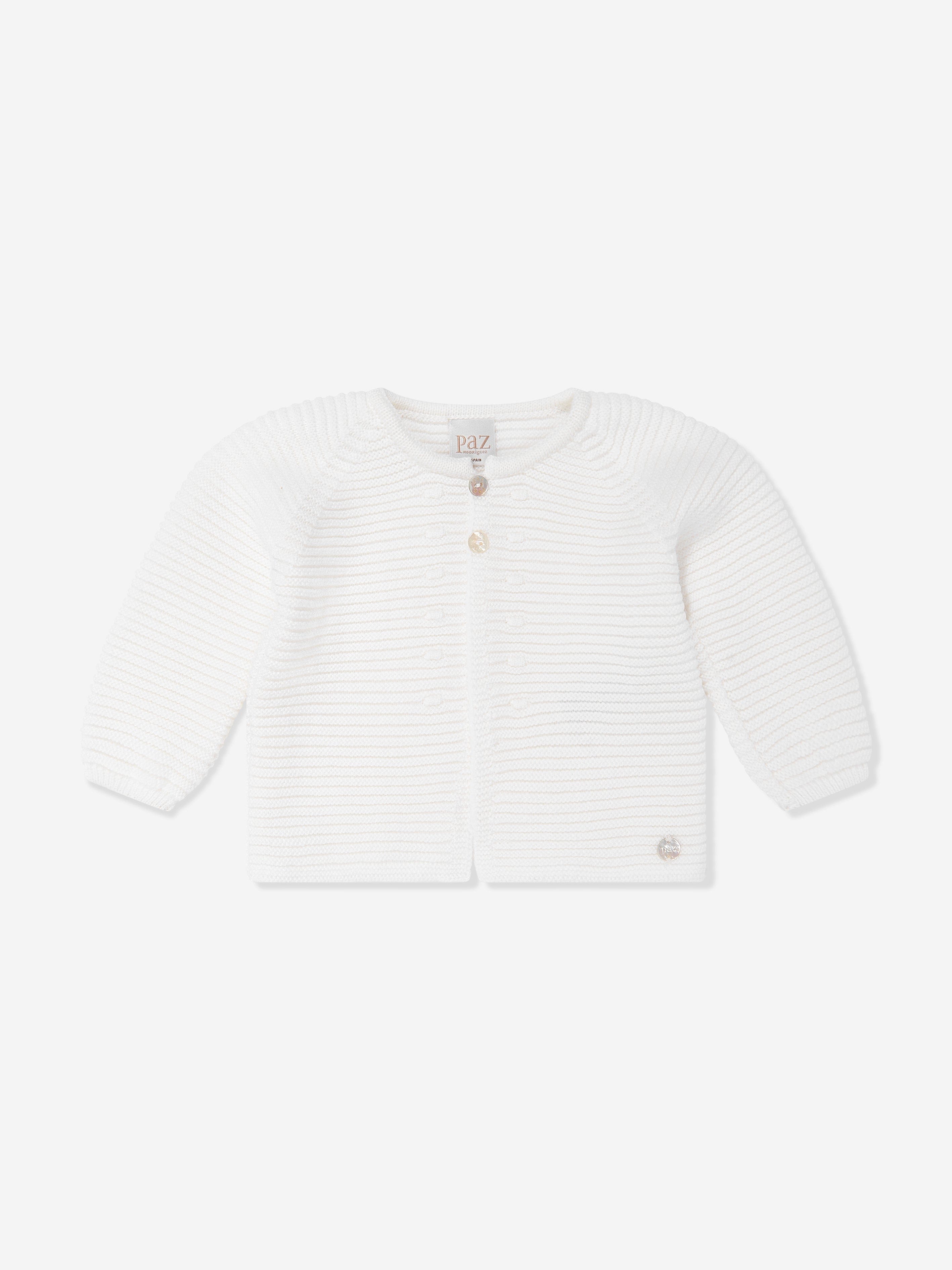 Baby Knitted Cardigan in Ivory