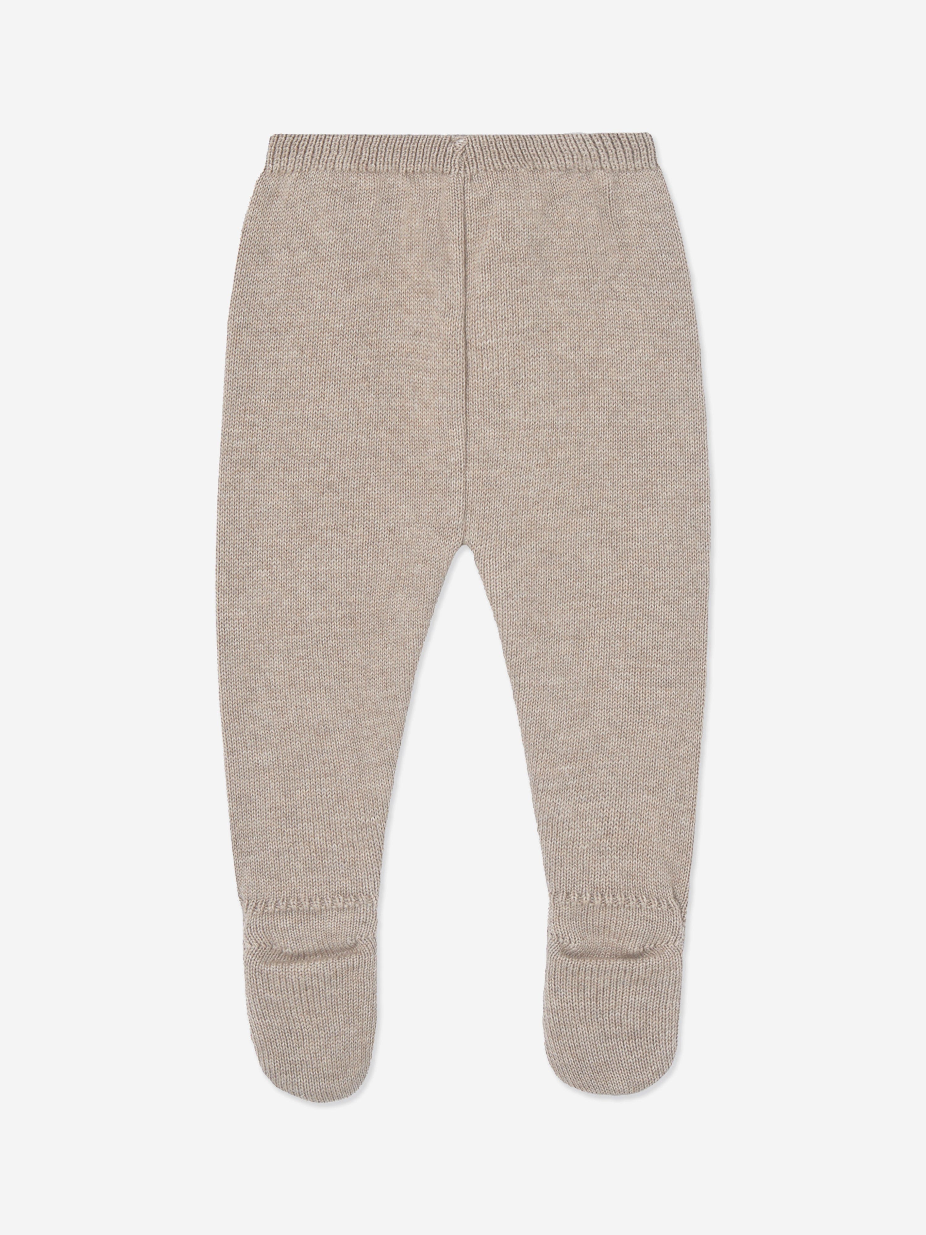 Baby Knitted 2 Piece Set in Beige