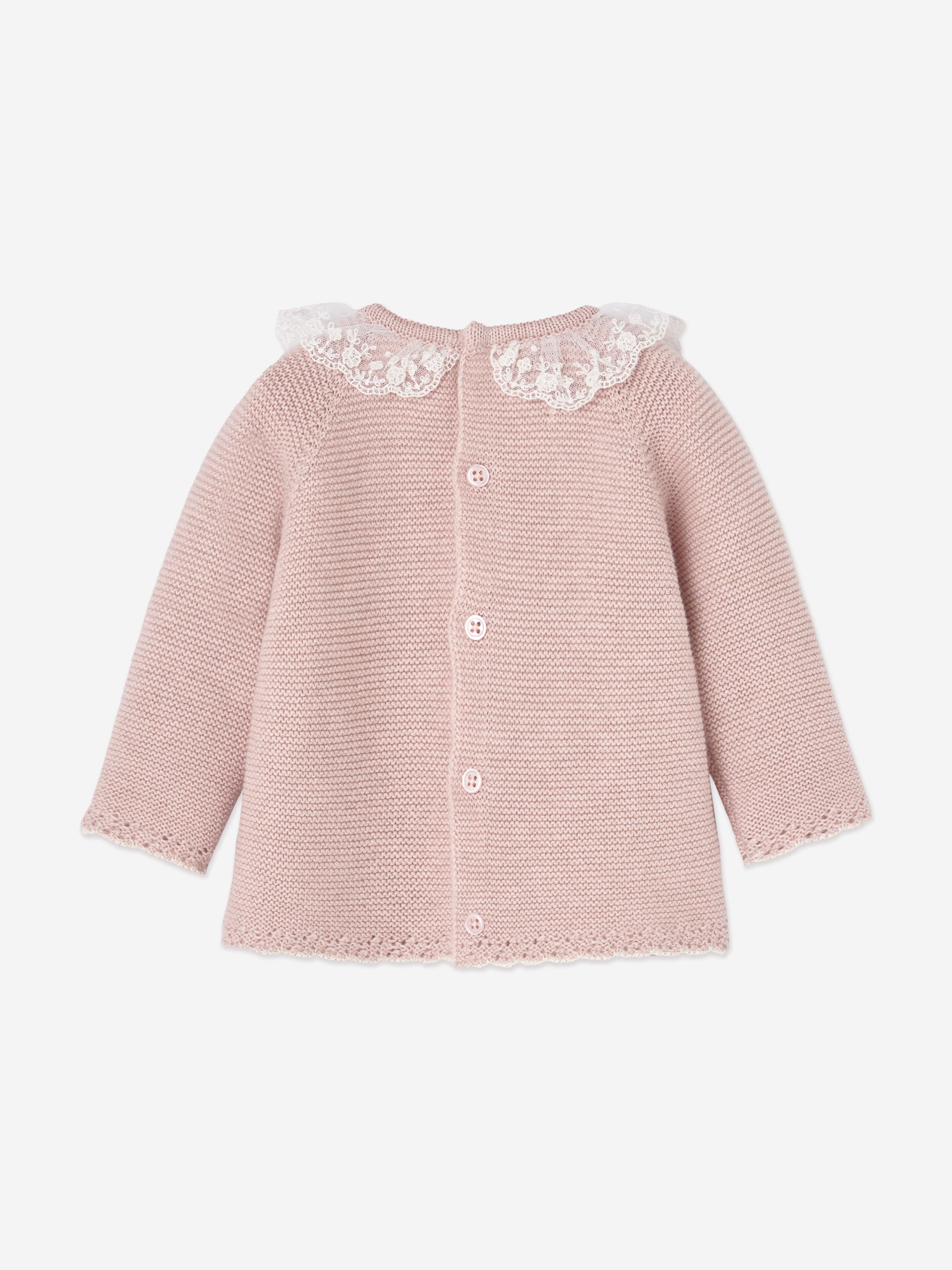 Baby Girls Knitted 2 Piece Set in Pink
