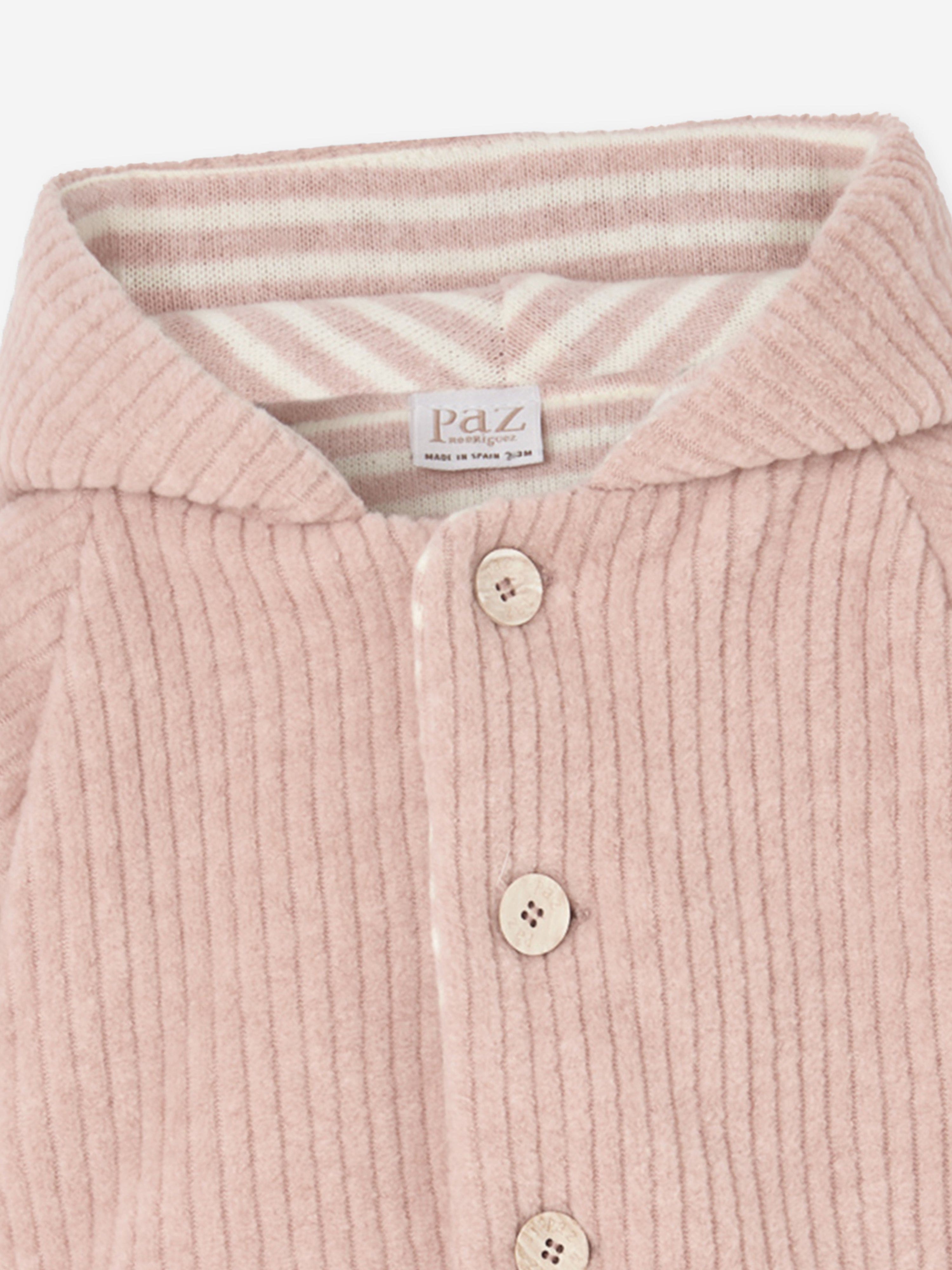 Baby Girls Bunny Ears Coat in Pink