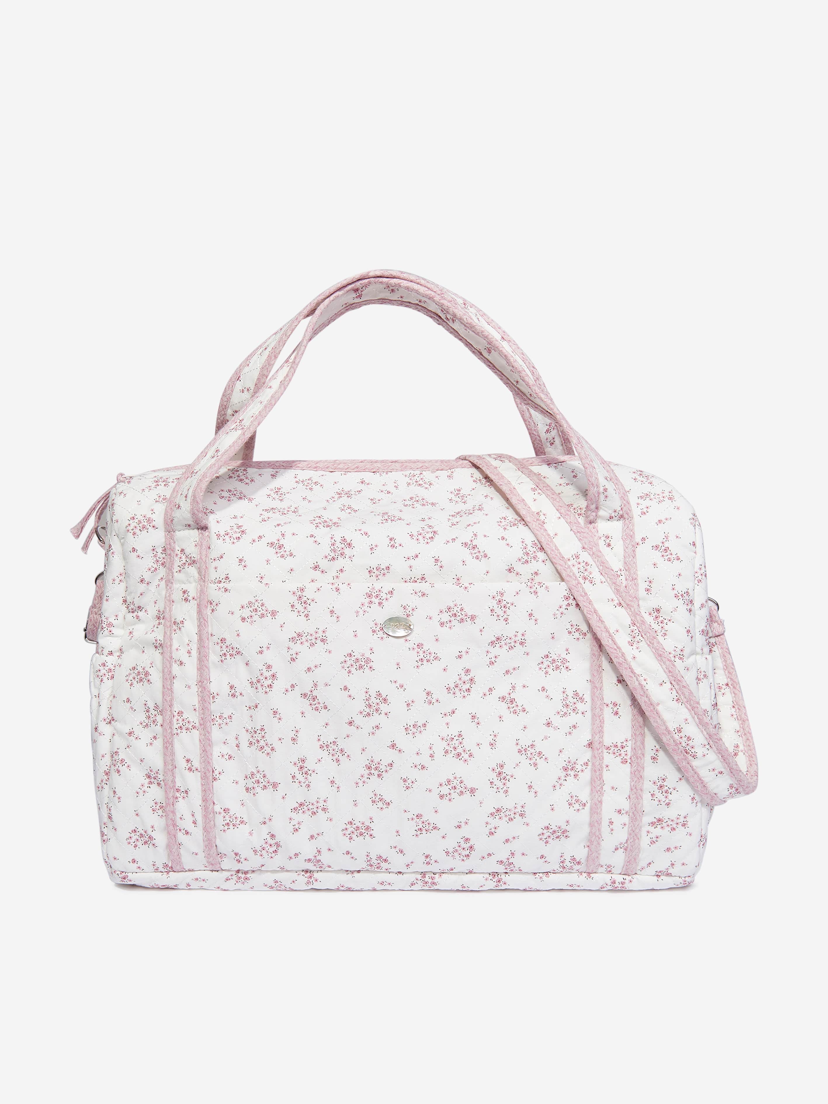 Baby Girls Floral Print Changing Bag in Pink (47 cm)