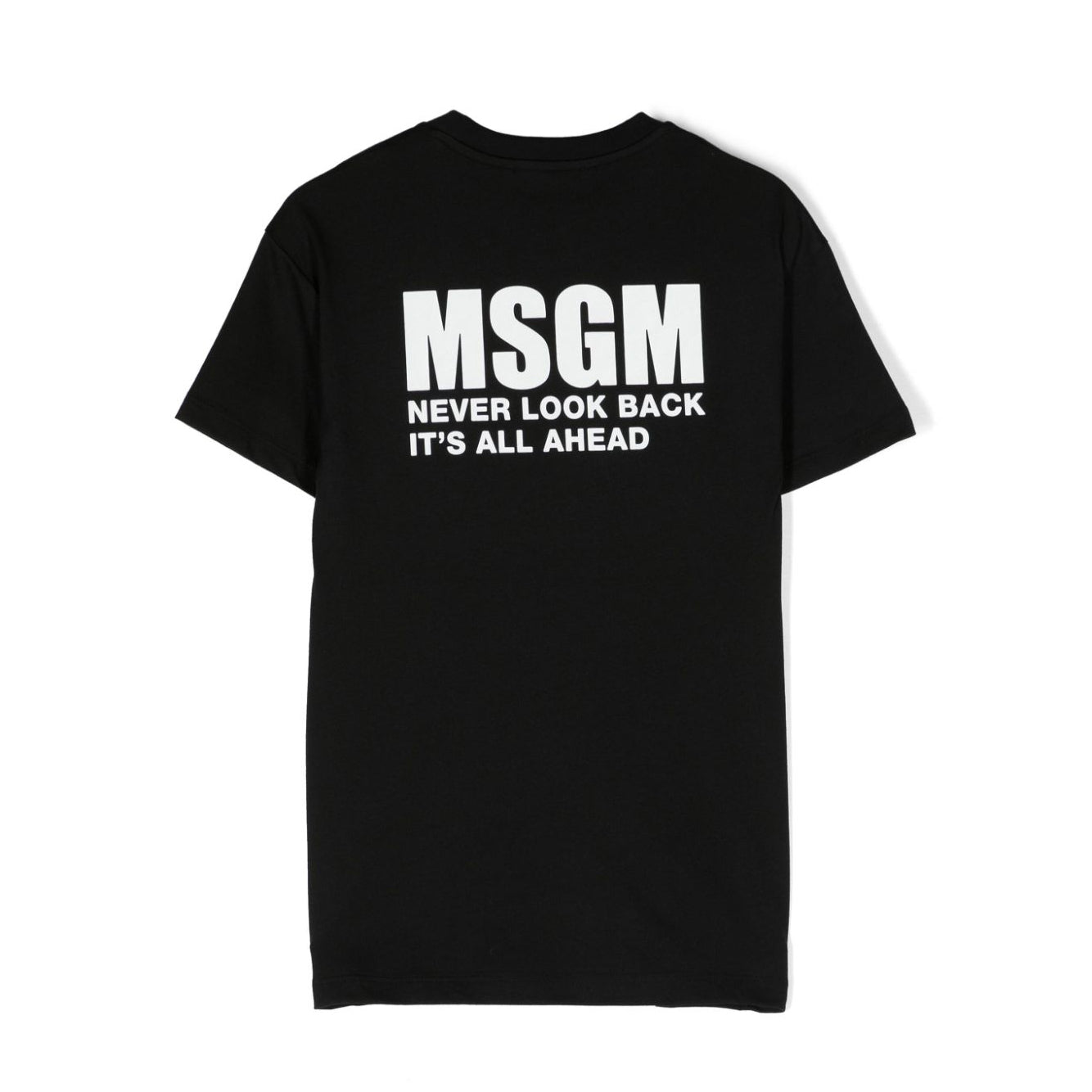 Girls Black Logo Cotton Dress