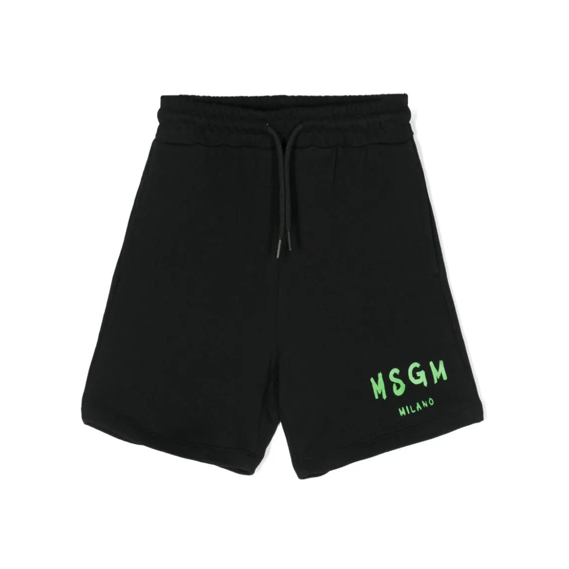 Boys & Girls Black Cotton Shorts