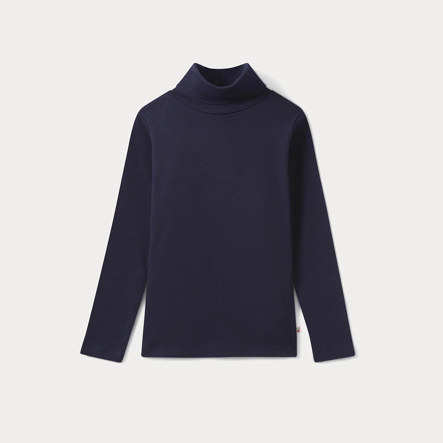 Girls Navy Cotton T-Shirt