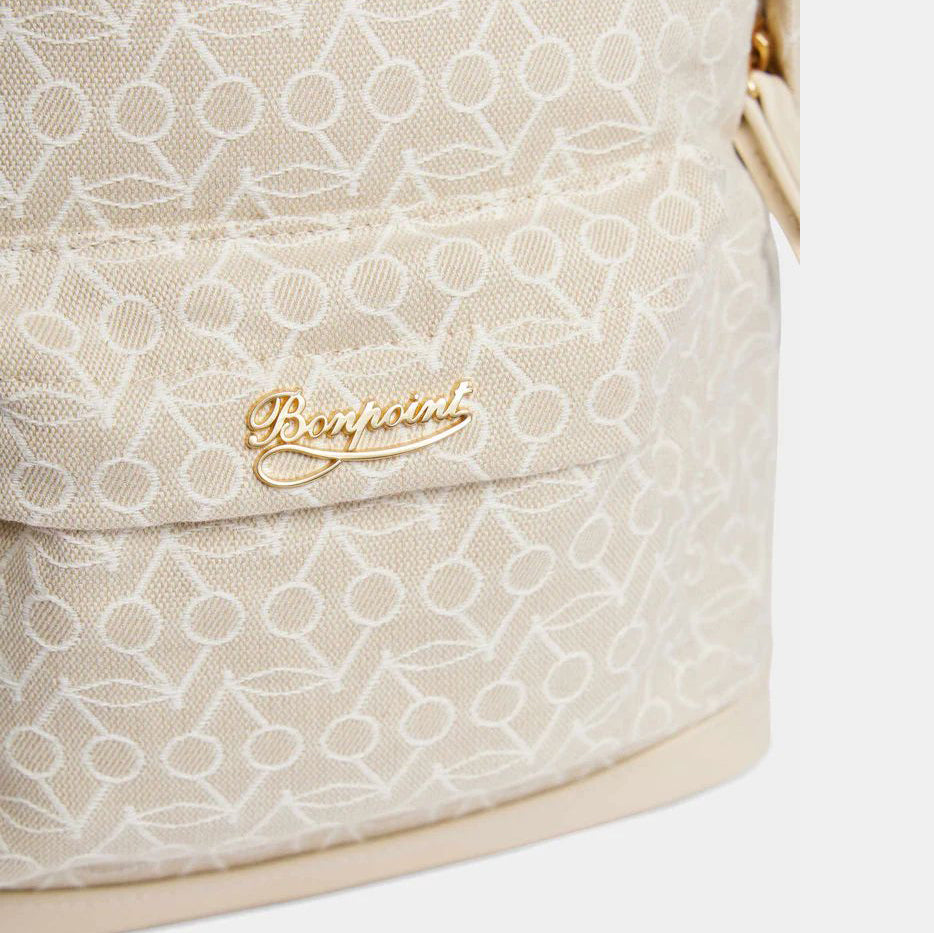 Boys & Girls Beige Logo Backpack(30x23x10cm)