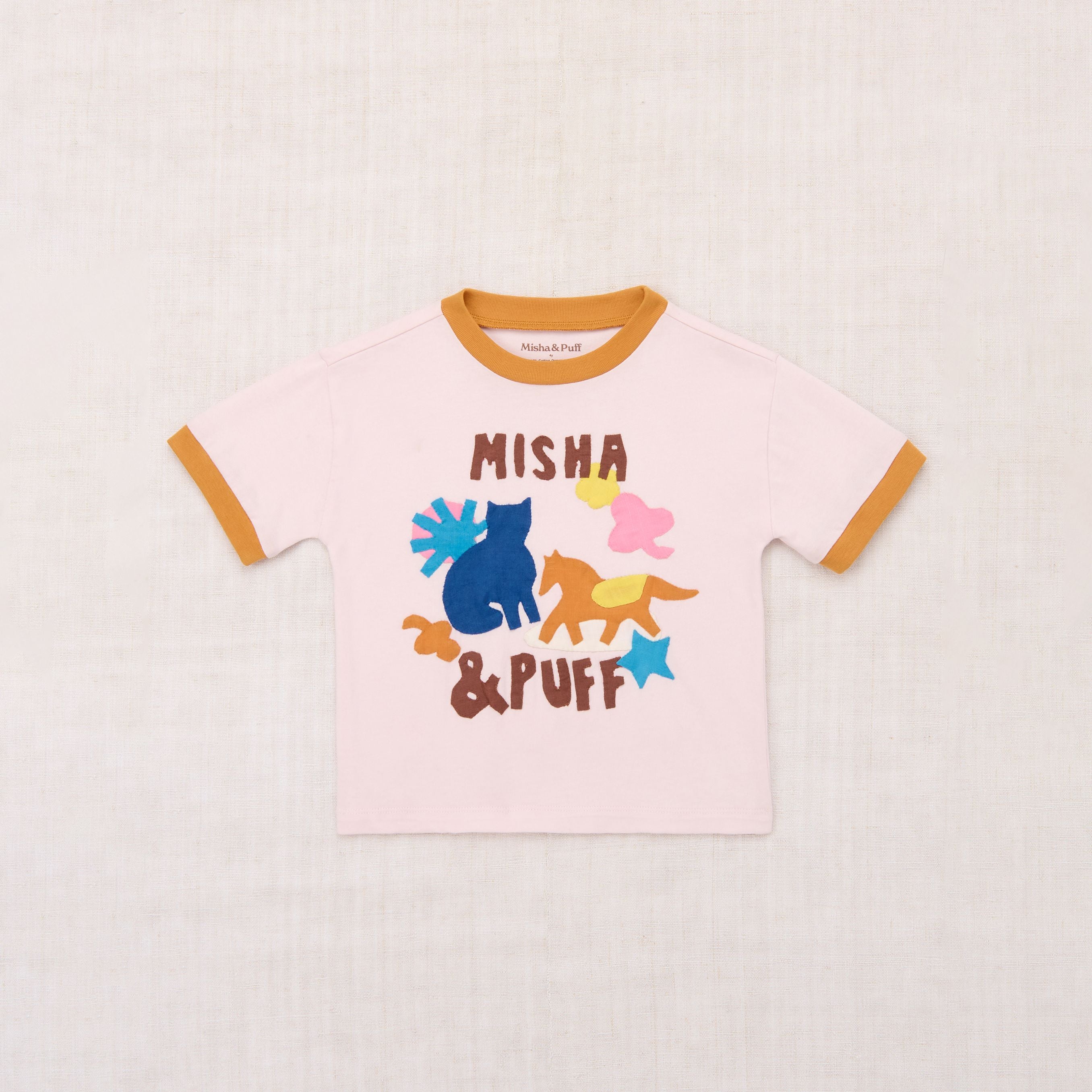 Boys & Girls Light Pink Printed Cotton T-Shirt