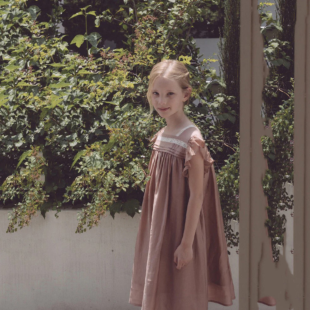 Girls Deep Orange Dress