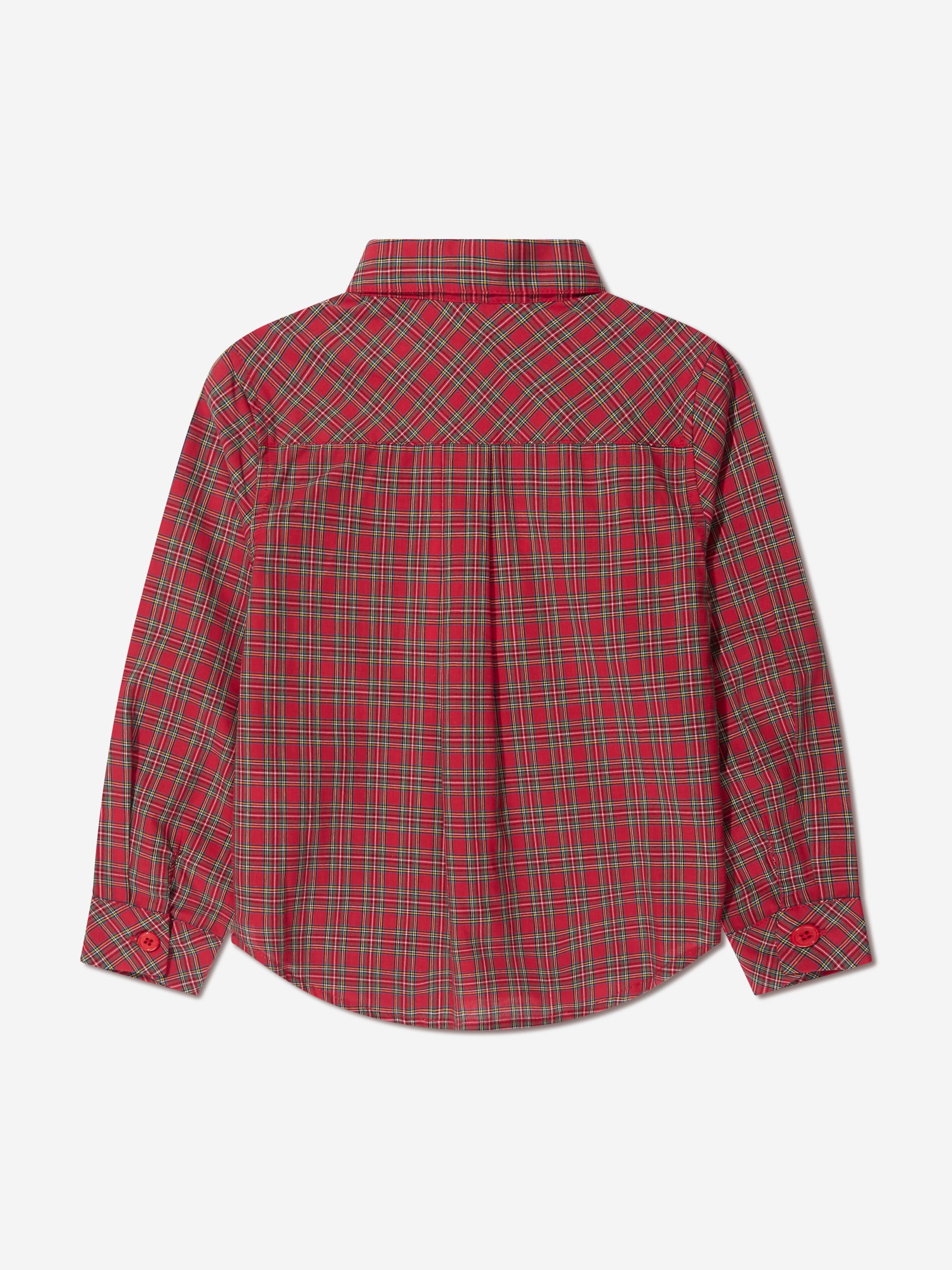 Rachel Riley Boys Tartan Shirt in Red