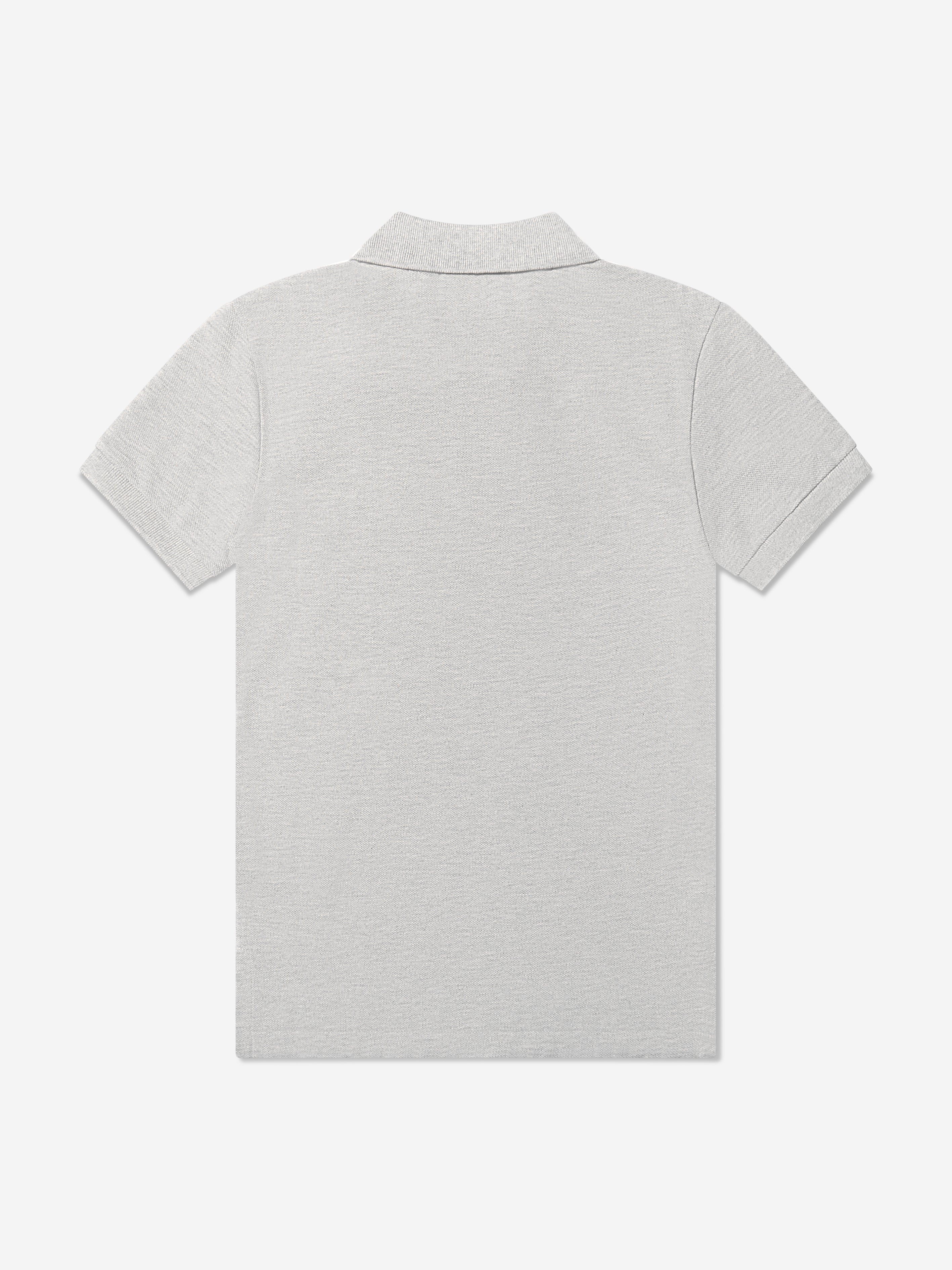 Boys Custom Fit Polo Shirt in Grey