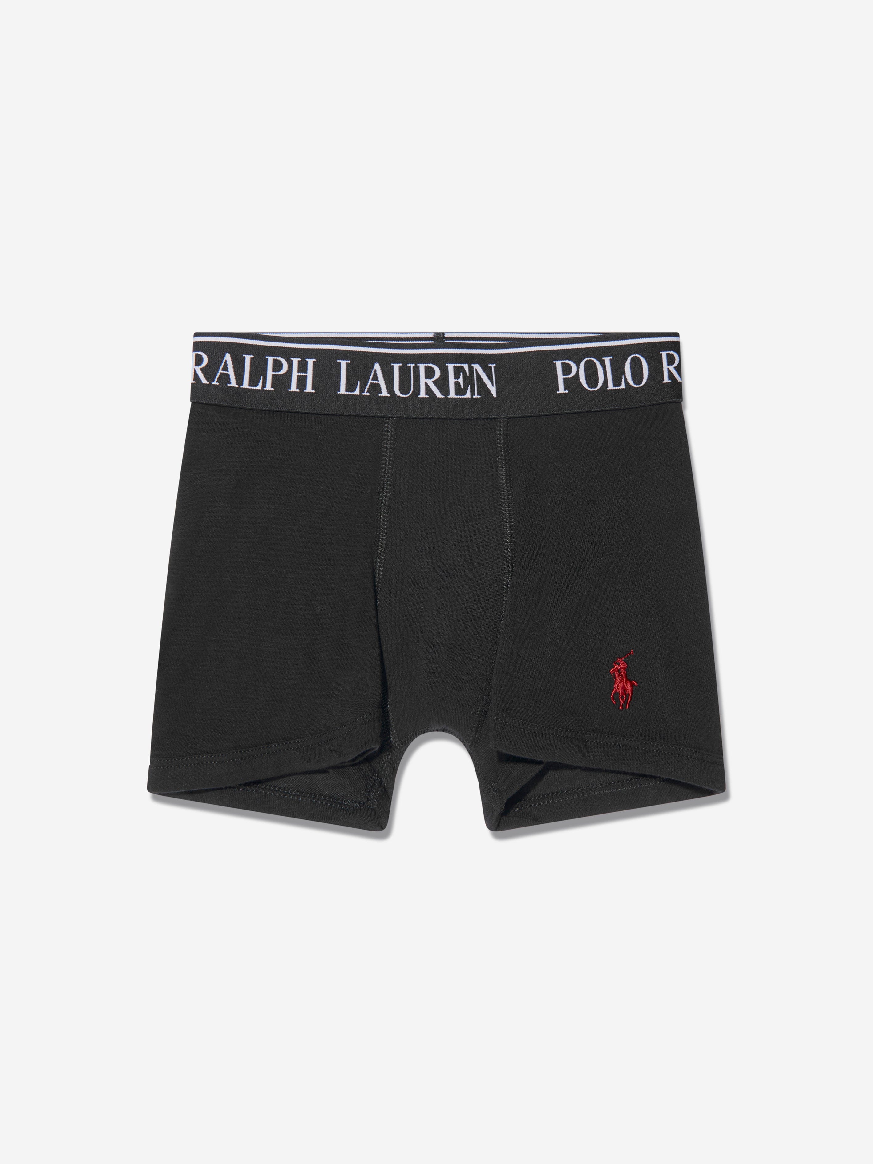 Ralph Lauren Boys 5 Pack Boxer Shorts Set in Black