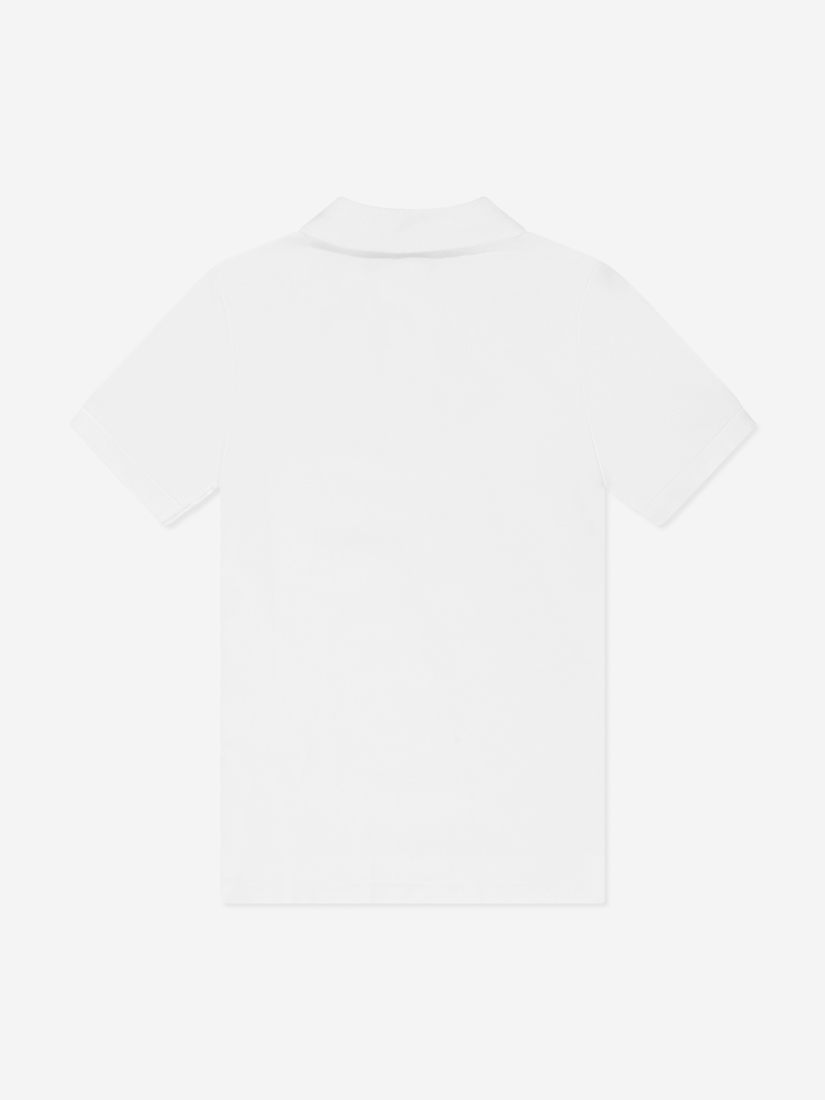Boys Logo Polo Shirt in White