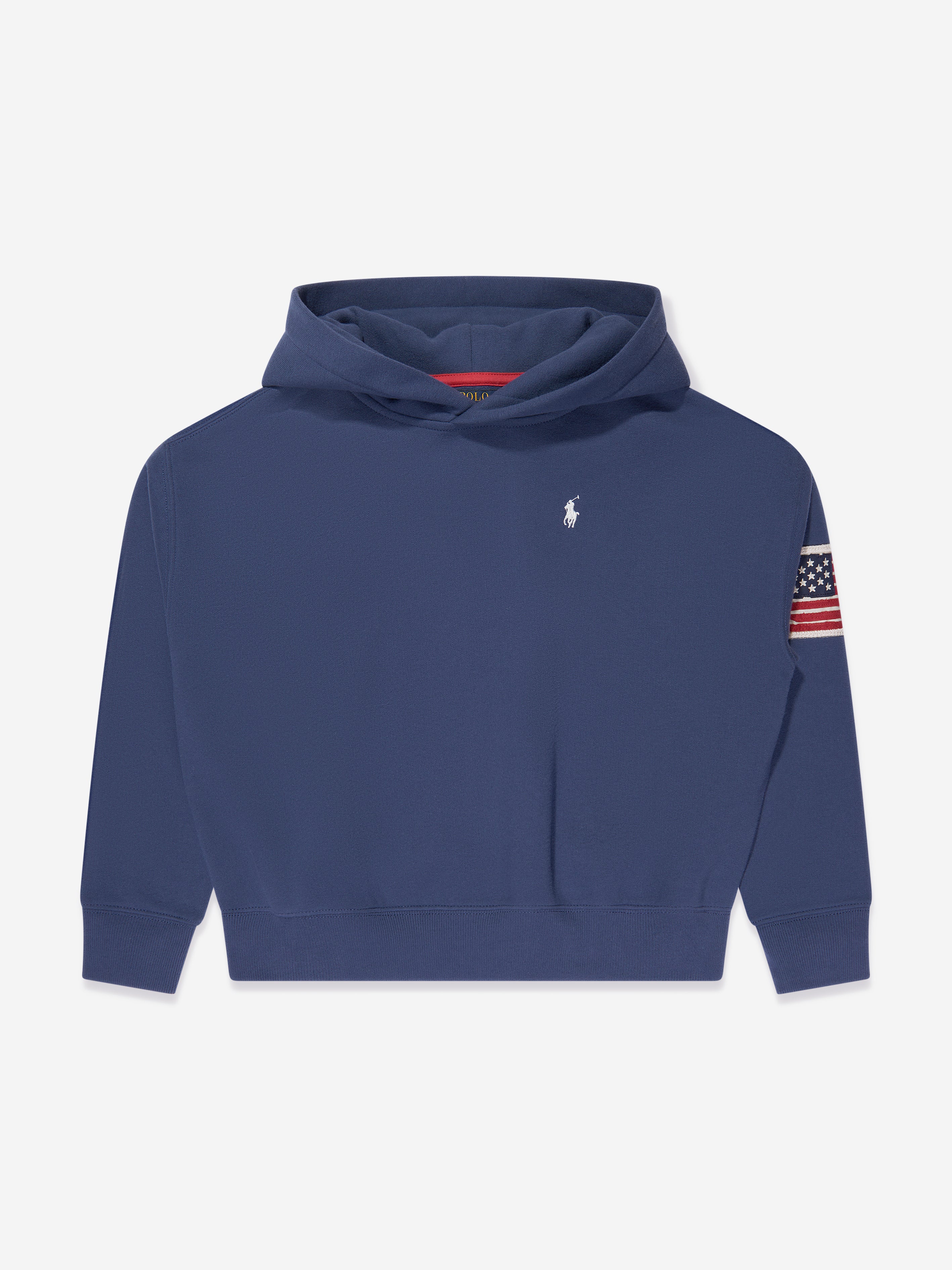 Girls Polo Hoodie in Navy