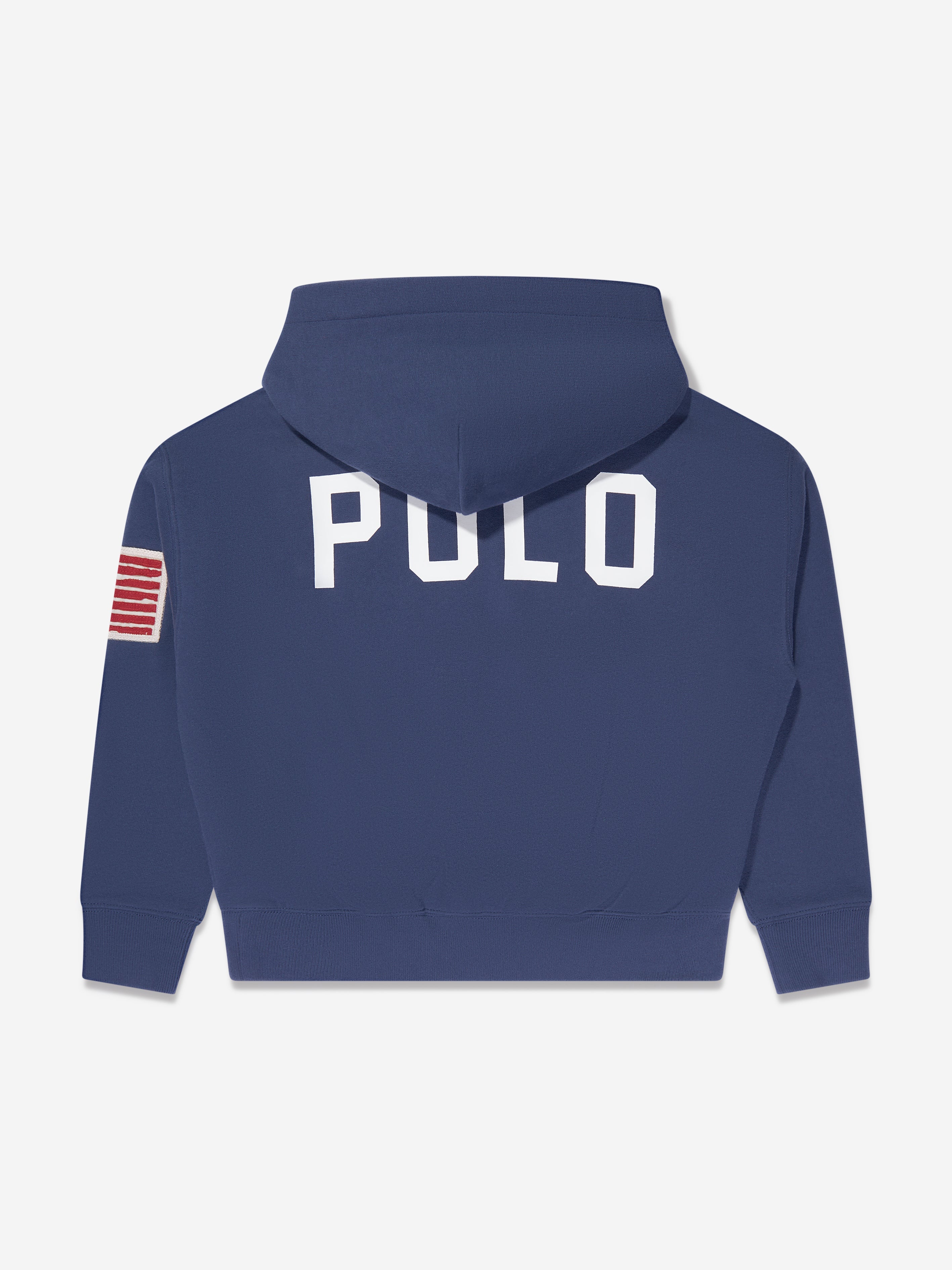 Girls Polo Hoodie in Navy