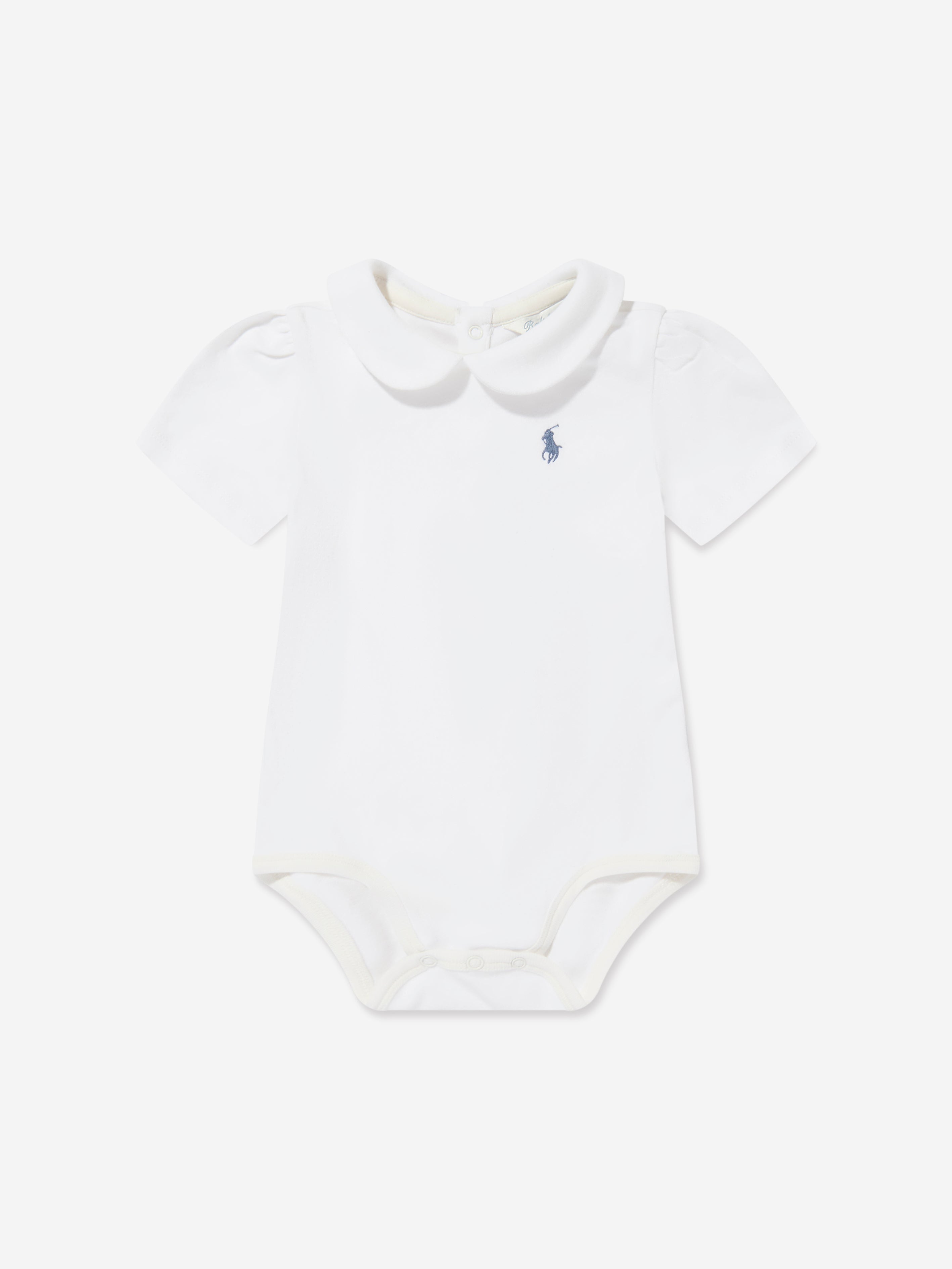 Ralph Lauren Baby Girls Bubble Dungarees Set in Blue