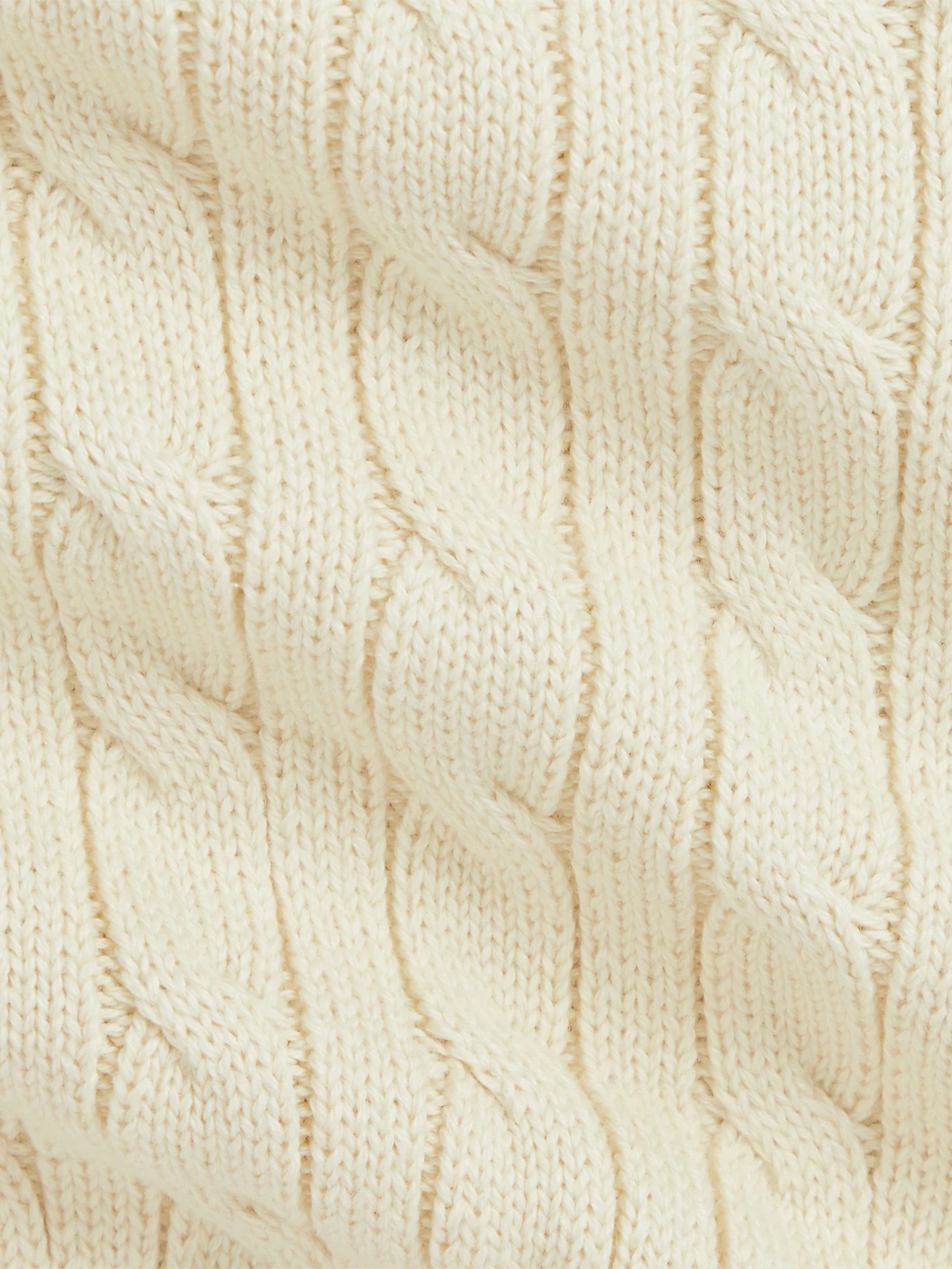 Ralph Lauren Baby Boys Cable Knit Jumper in Ivory