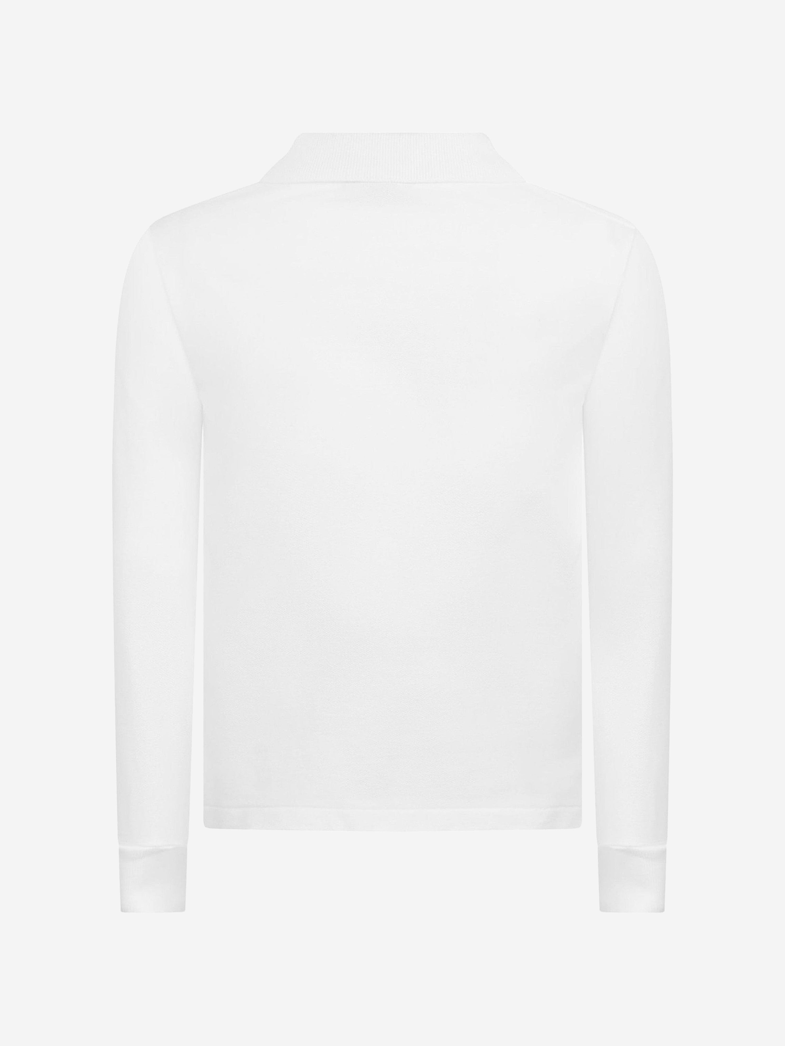 Ralph Lauren Boys Long Sleeve Polo Shirt in White