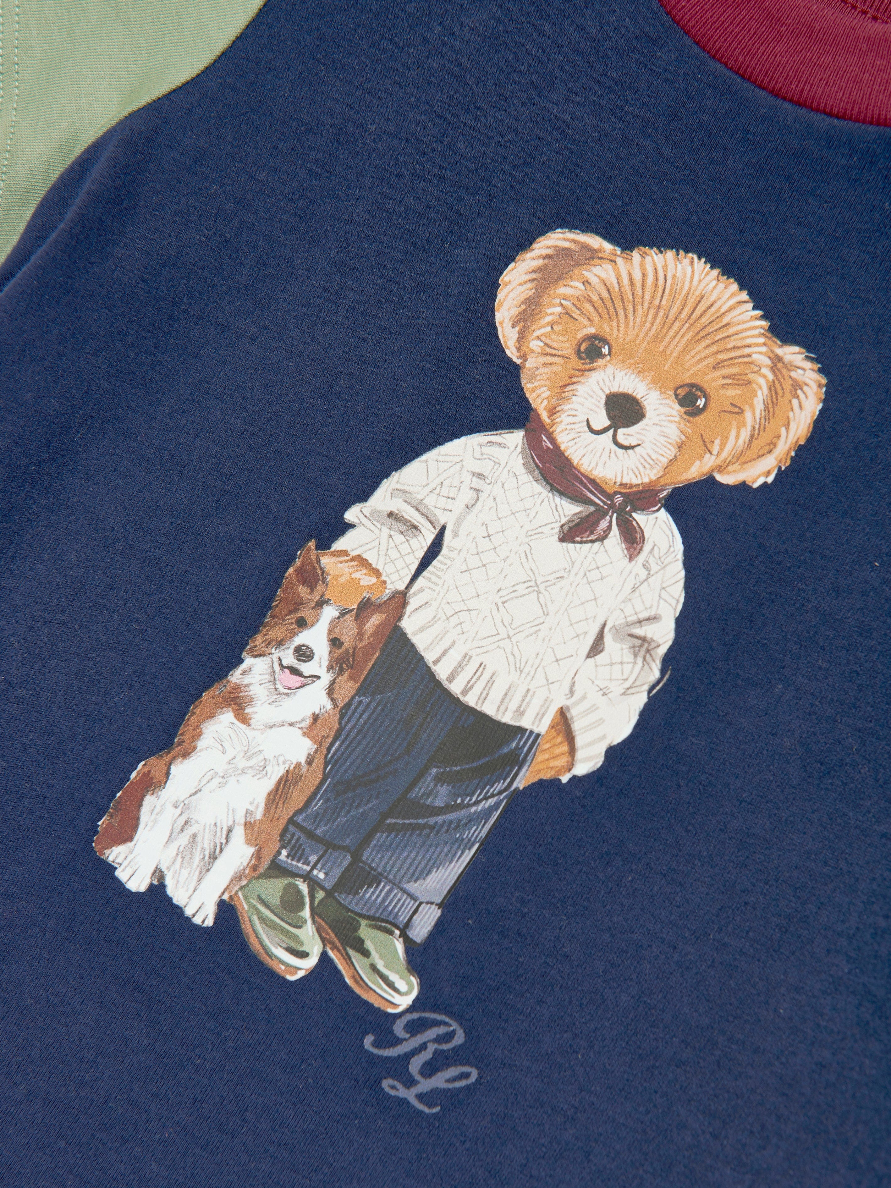 Ralph Lauren Baby Boys Bear T-Shirt in Multicolour