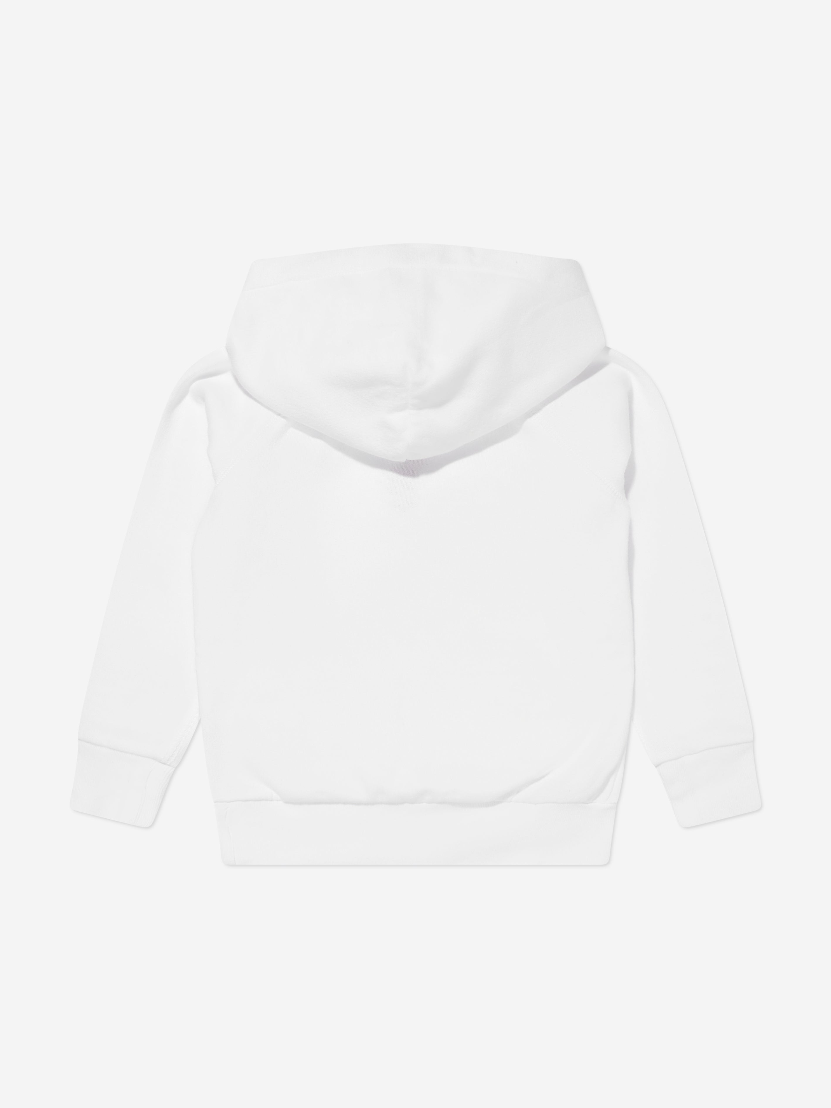 Girls Logo Hoodie in White