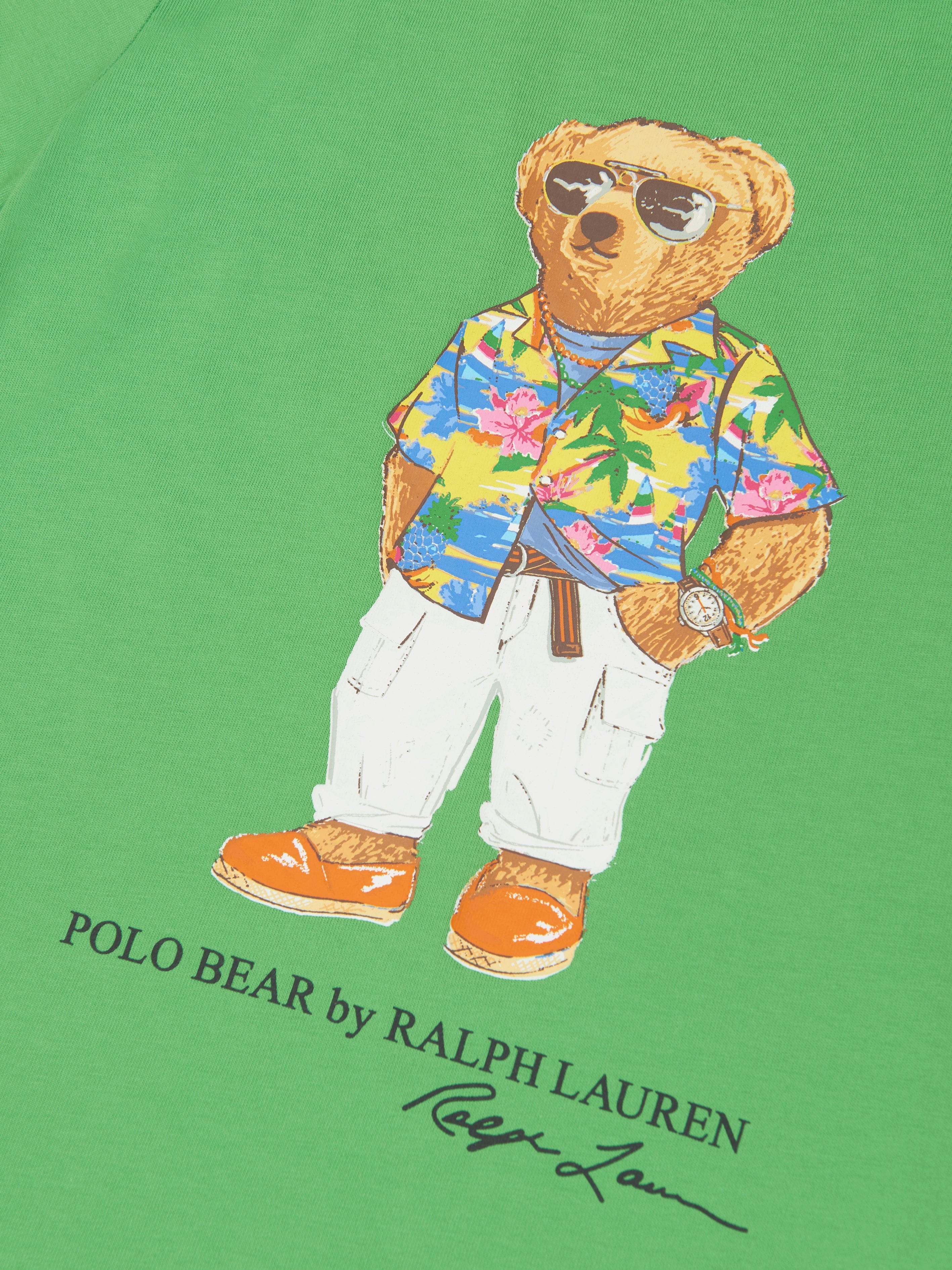 Ralph Lauren Boys Bear T-Shirt in Green