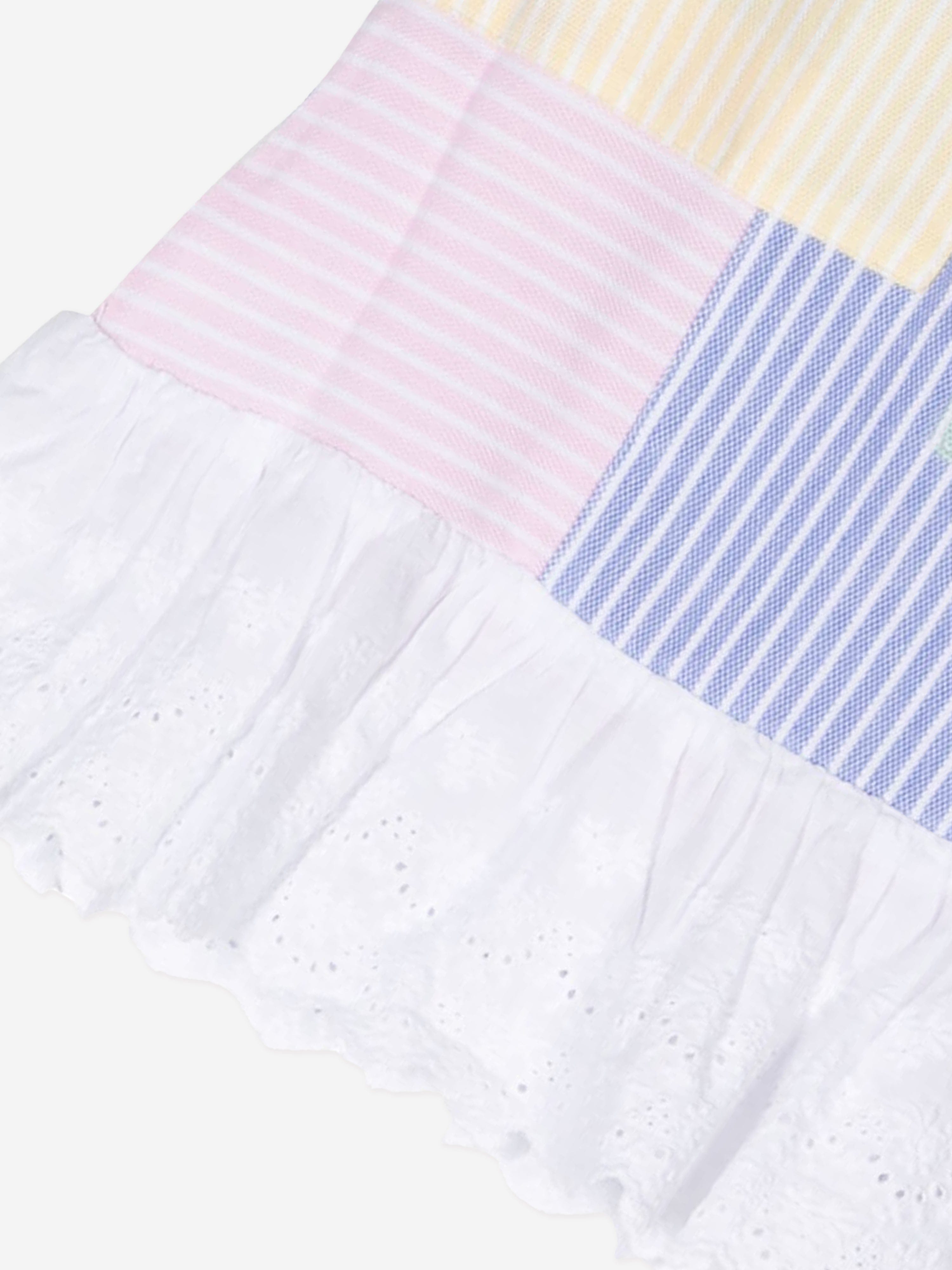 Ralph Lauren Baby Girls Patchwork Dress in Multicolour