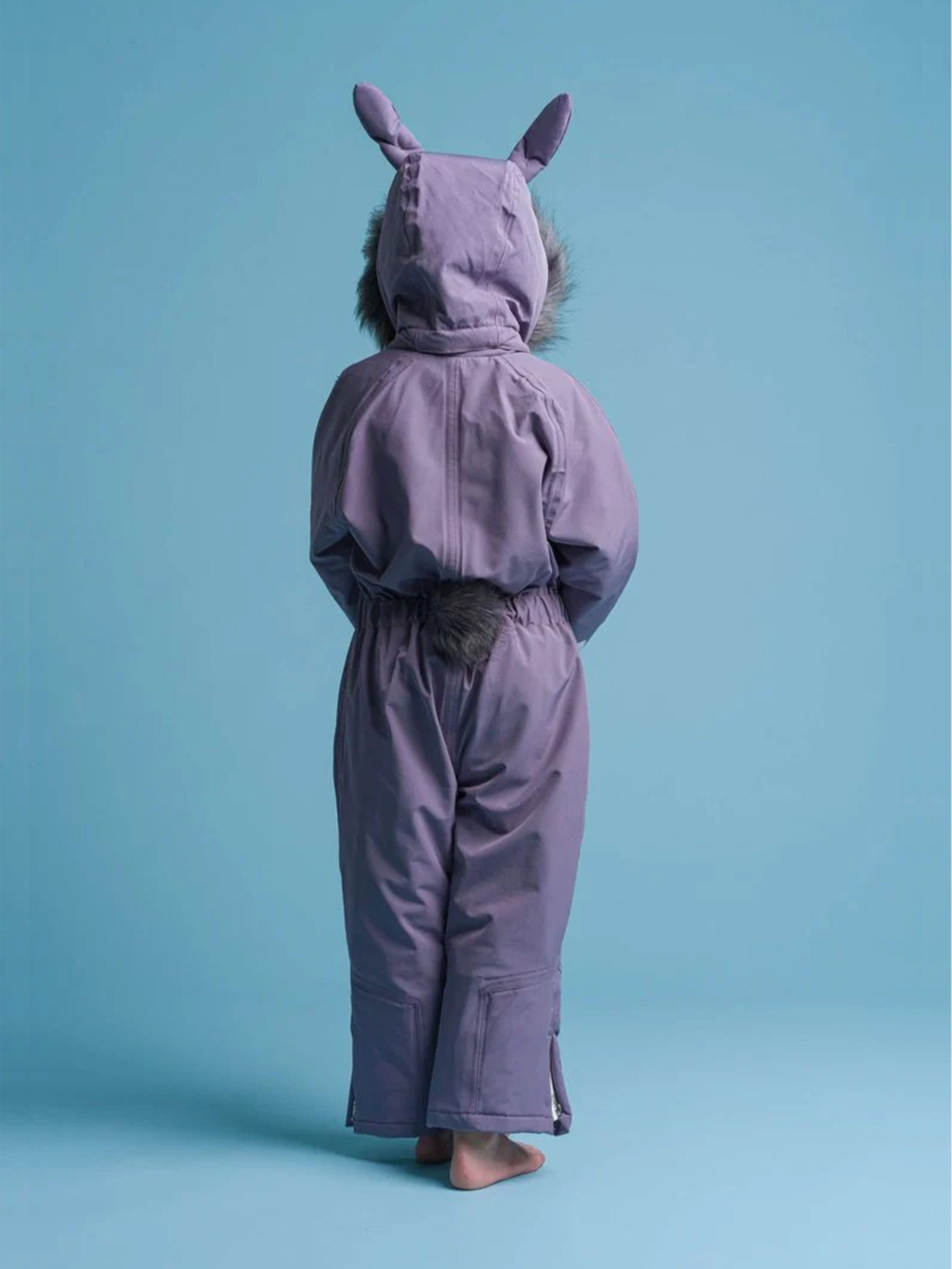 Roarsome Girls Hop The Bunny Snowsuit in Purple