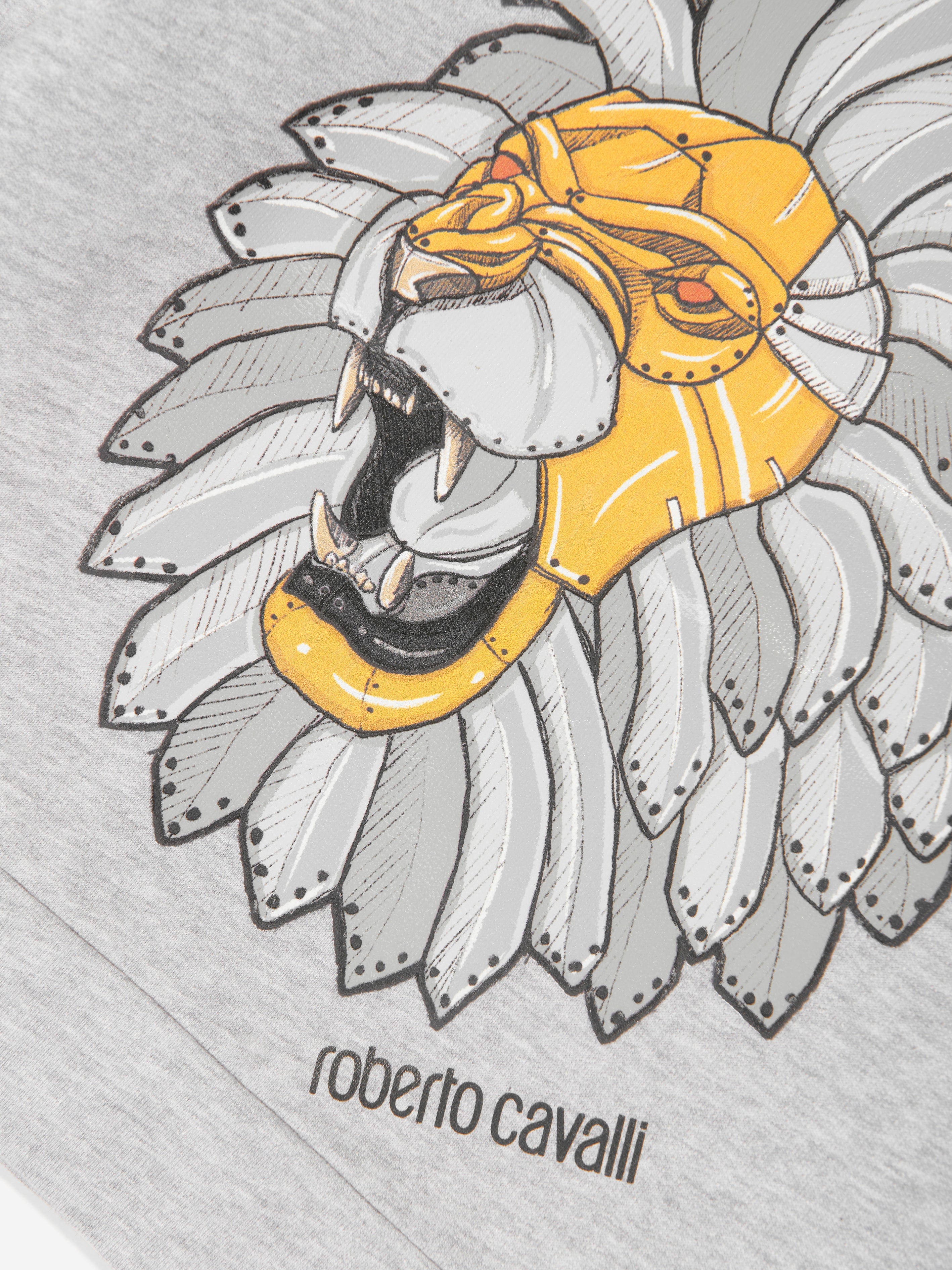 Roberto Cavalli Boys Lion Sweatshirt in Grey