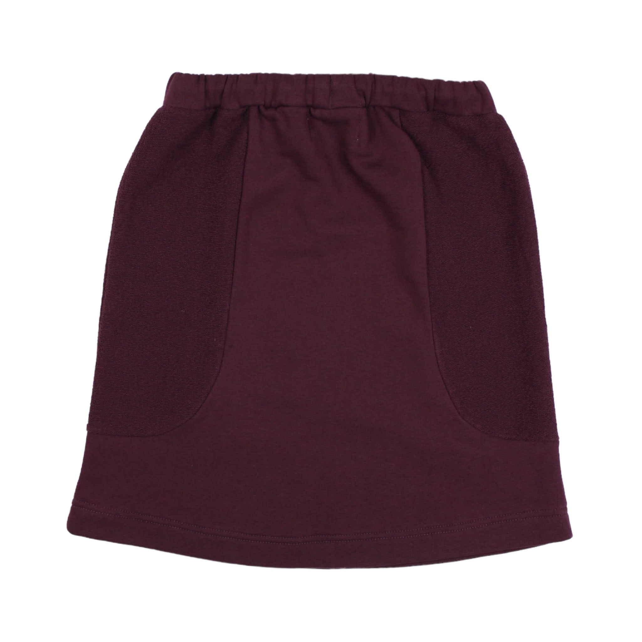 Girls Purple Logo Cotton Skirt