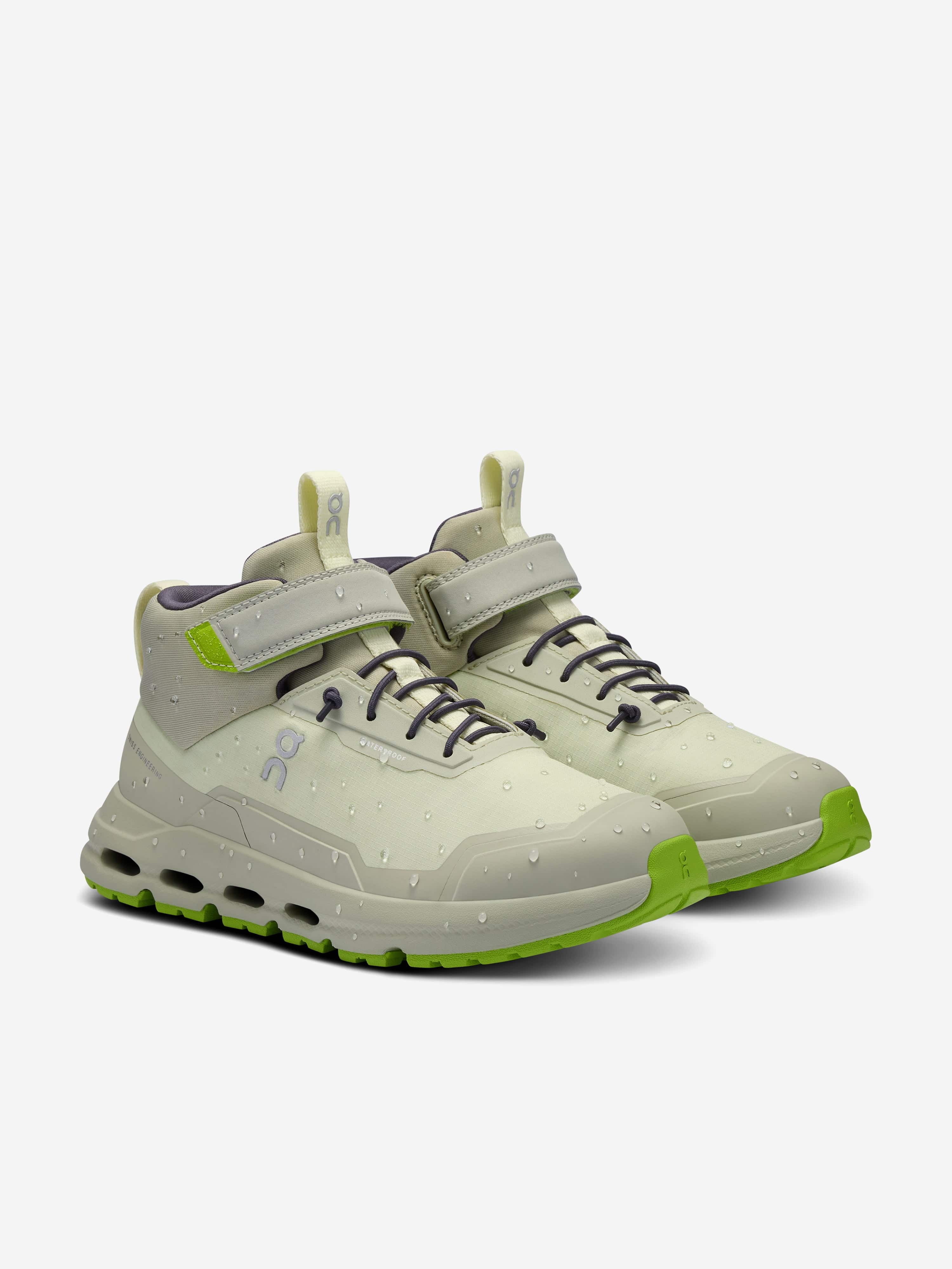 Kids Cloudhero Mid Waterproof Trainers in Green