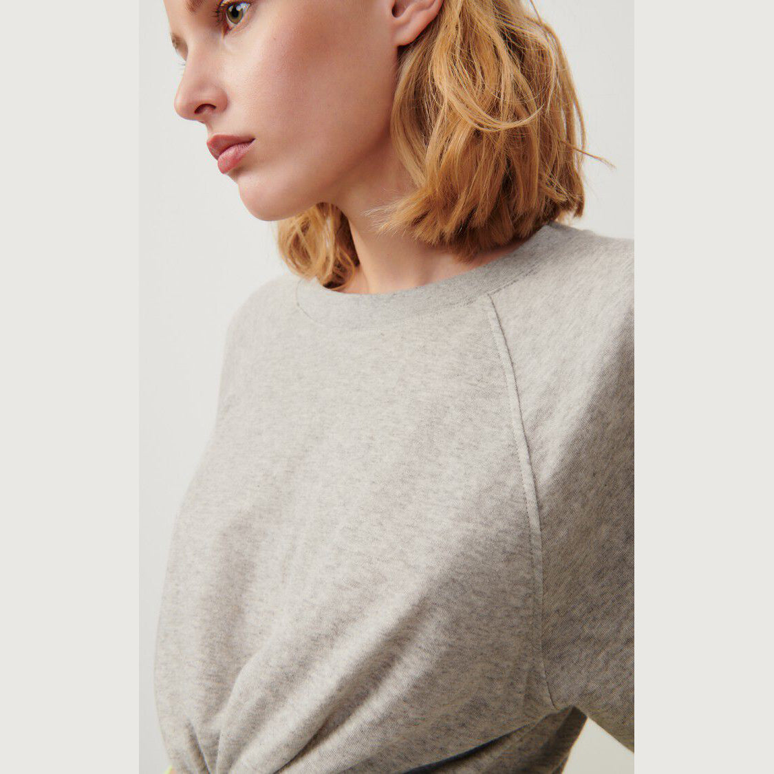 Women Grey Cotton T-Shirt
