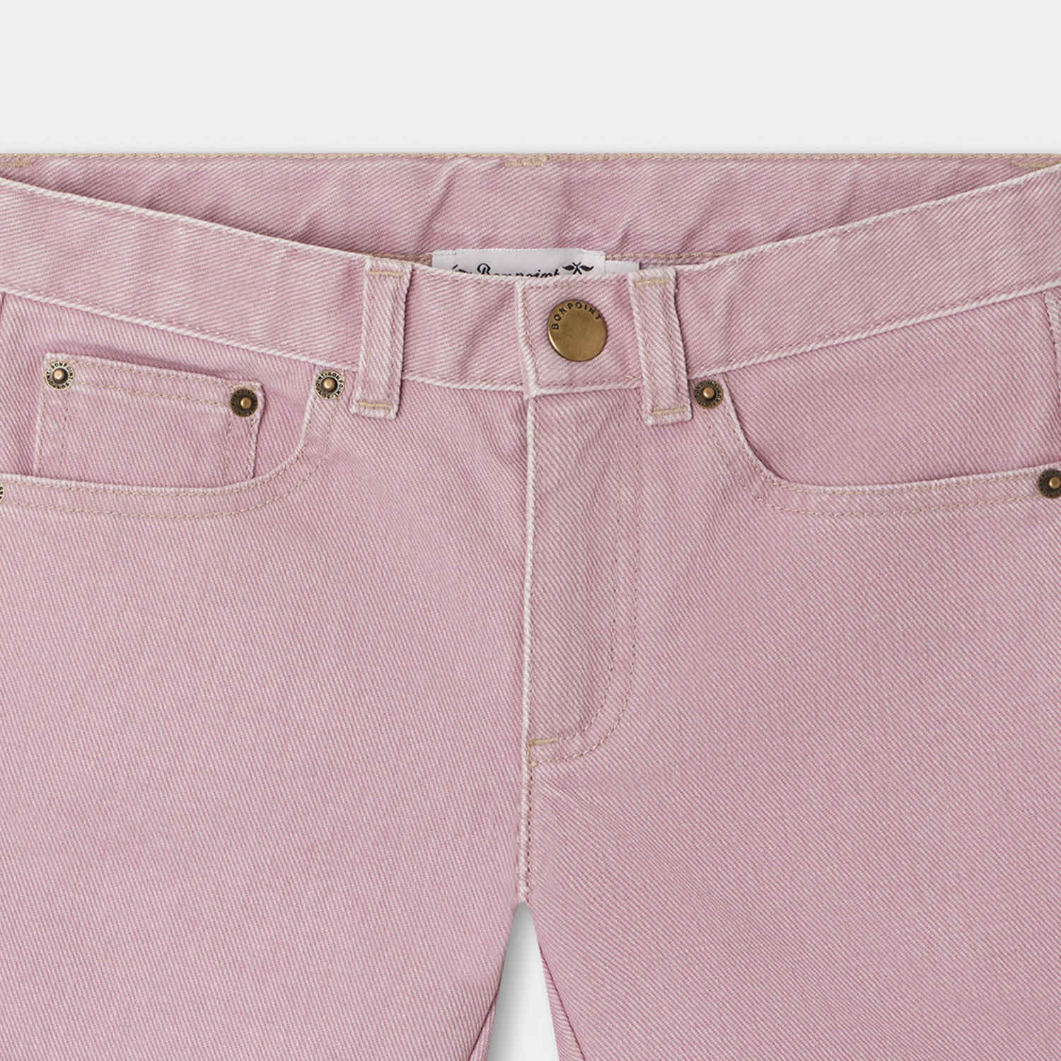 Girls Lilac Cotton Shorts