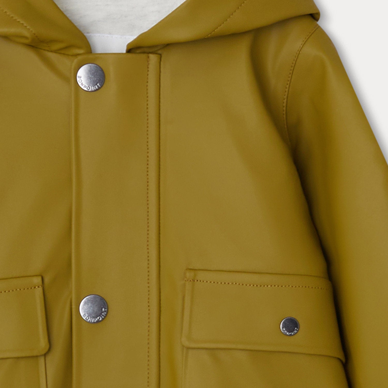 Boys Khaki Green Coat