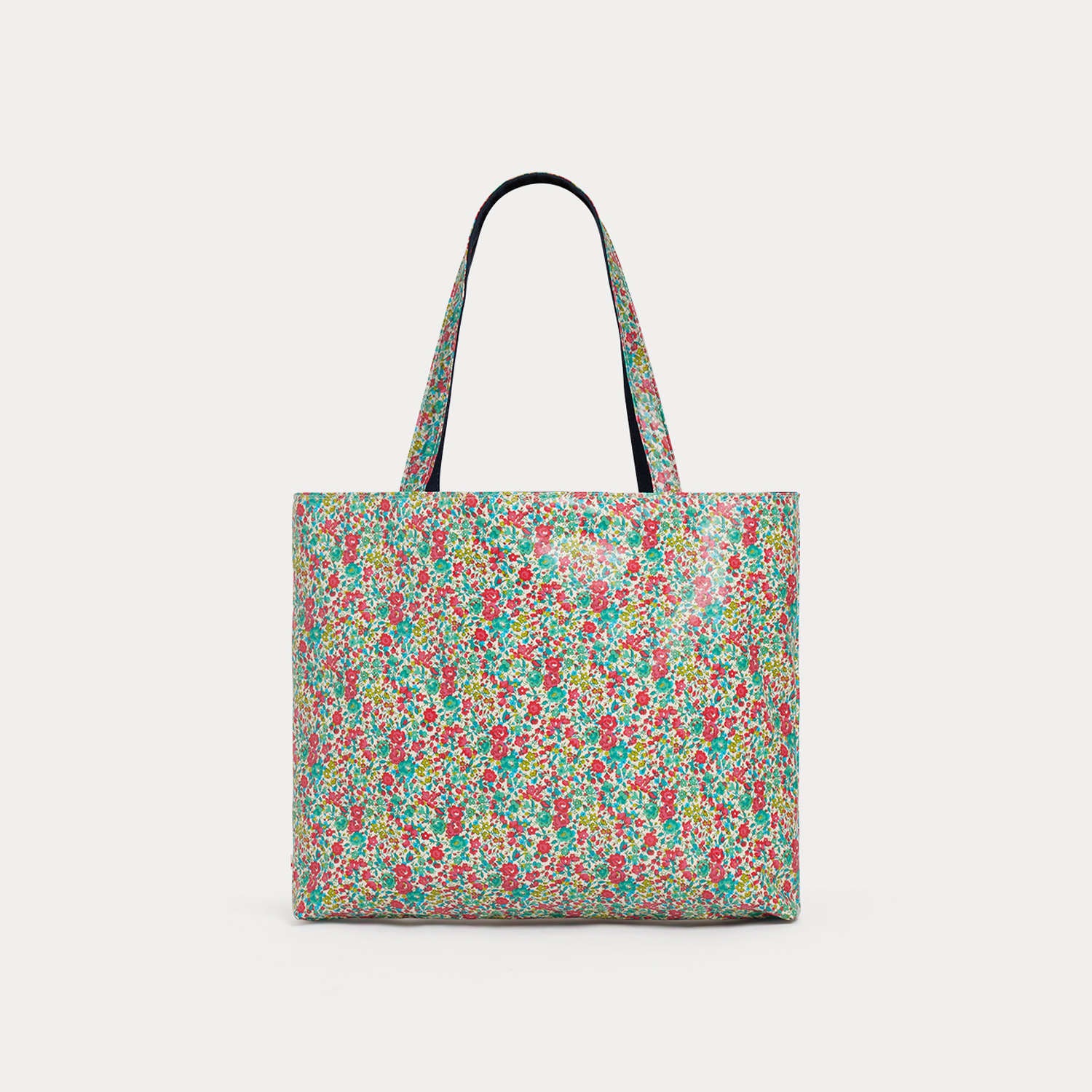 Girls Multicolor Floral Logo Handbag