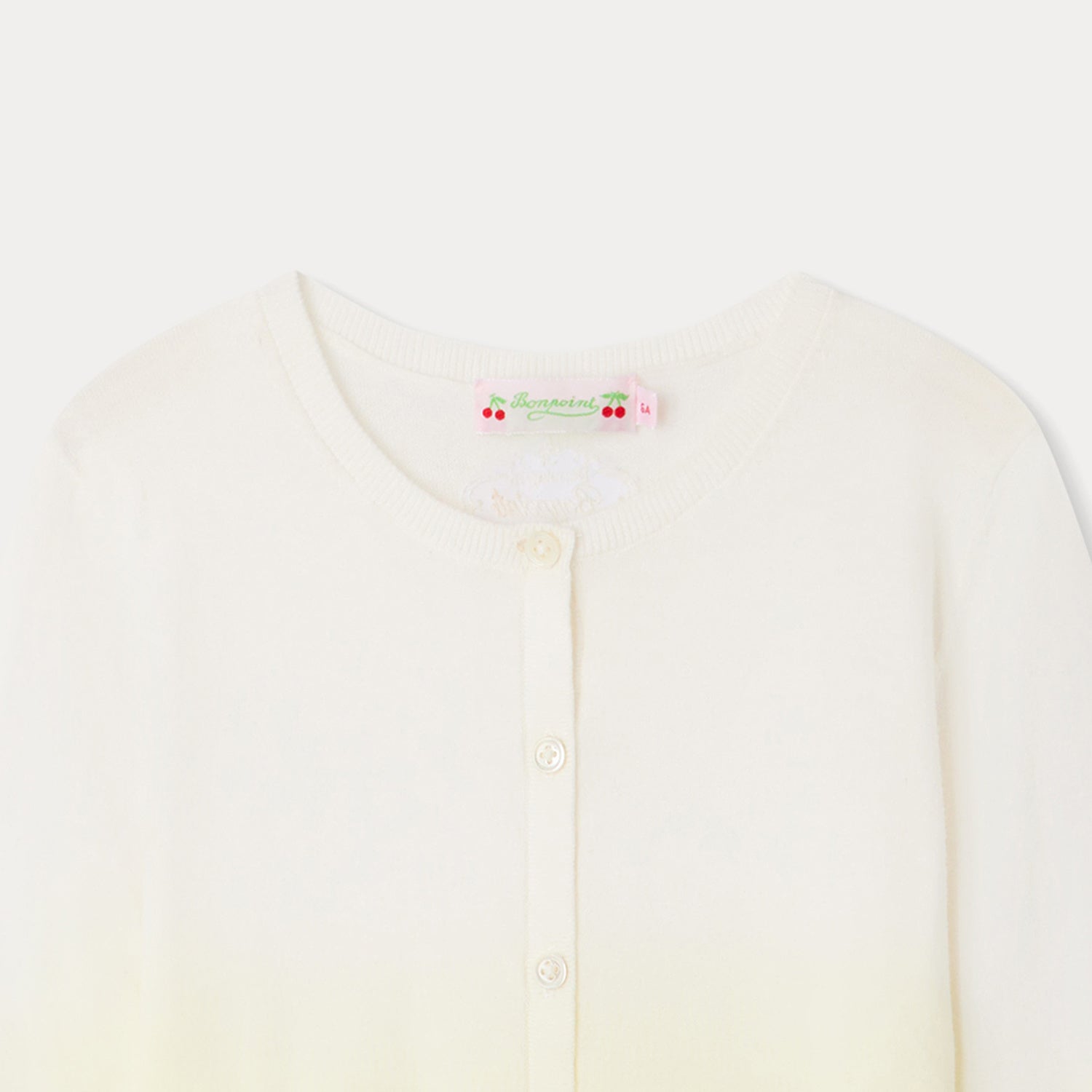 Girls Yellow Cotton Cardigan