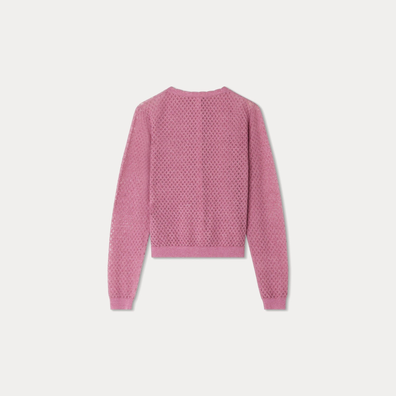 Girls Pink Knit Cardigan