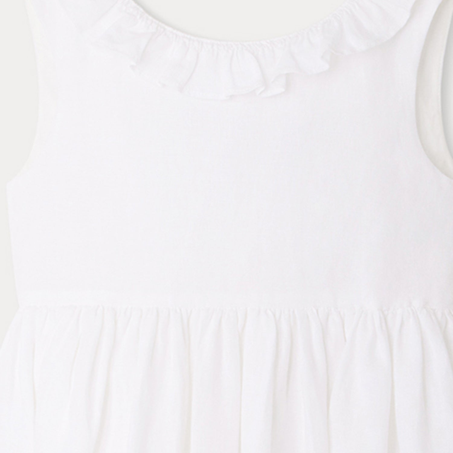 Girls White Linen Dress Girls White Linen Dress