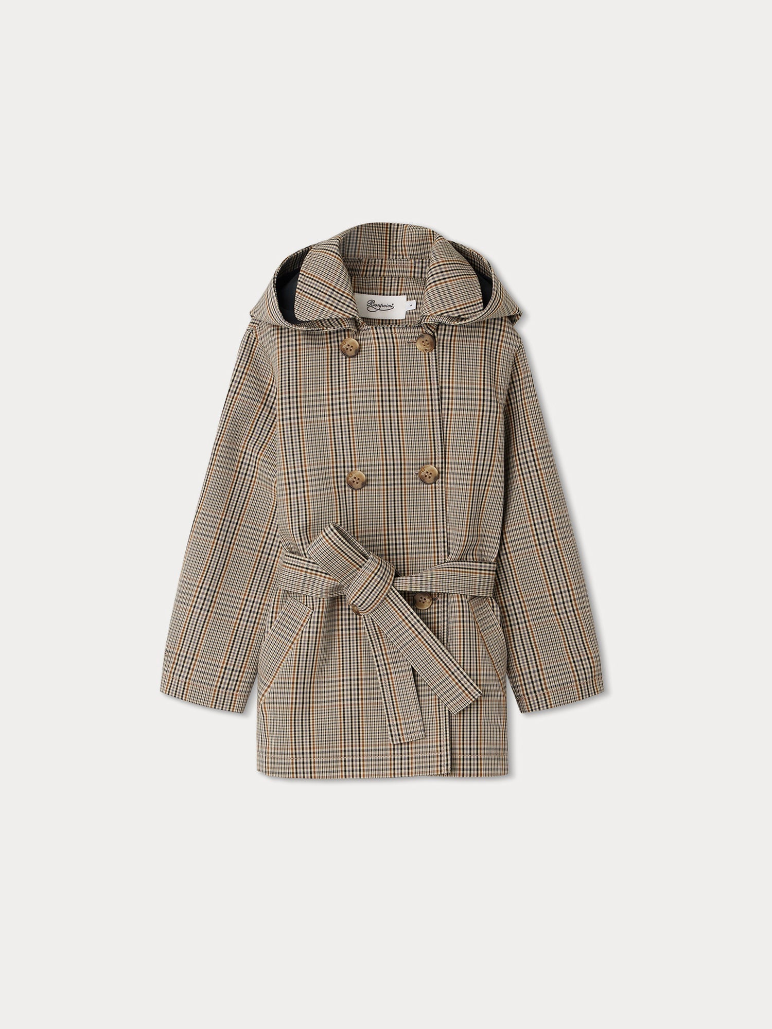 Boys & Girls Brown Check Coat