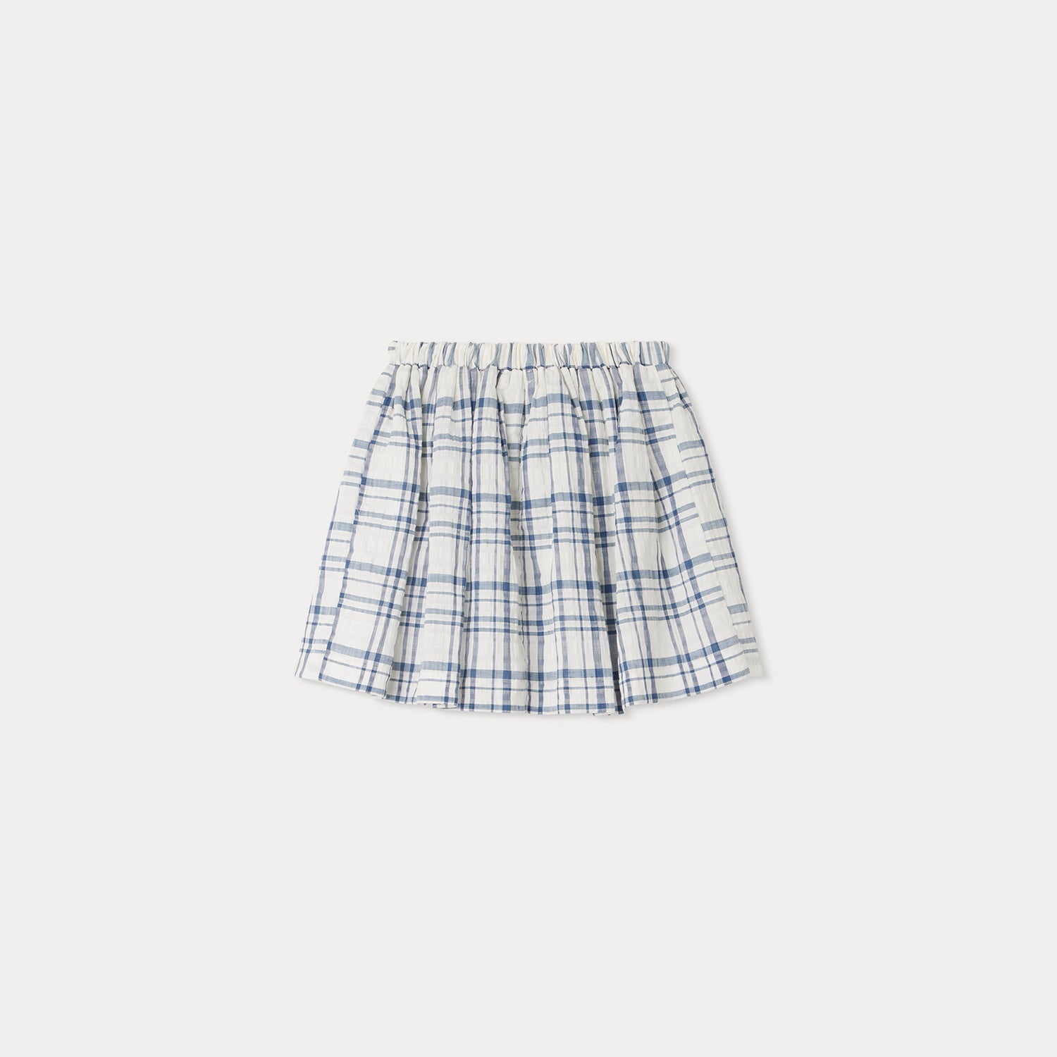 Girls Blue Check Skirt