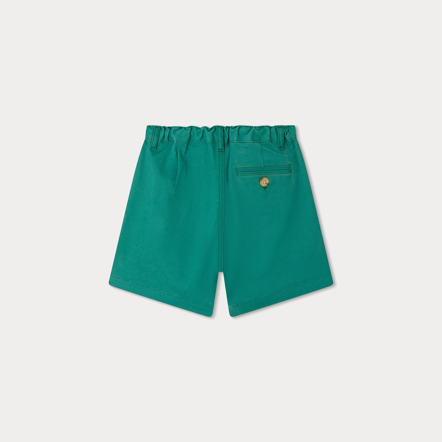 Boys & Girls Lake Green Cotton Shorts