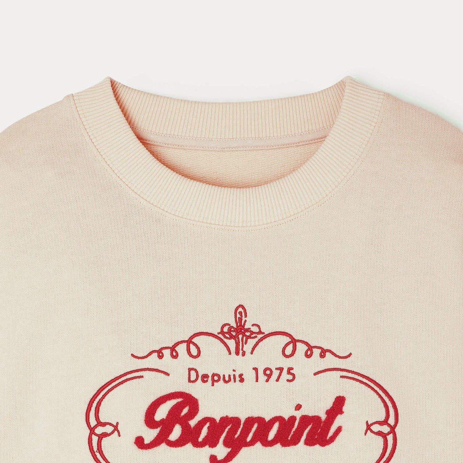 Girls White Logo Cotton Sweatshirt